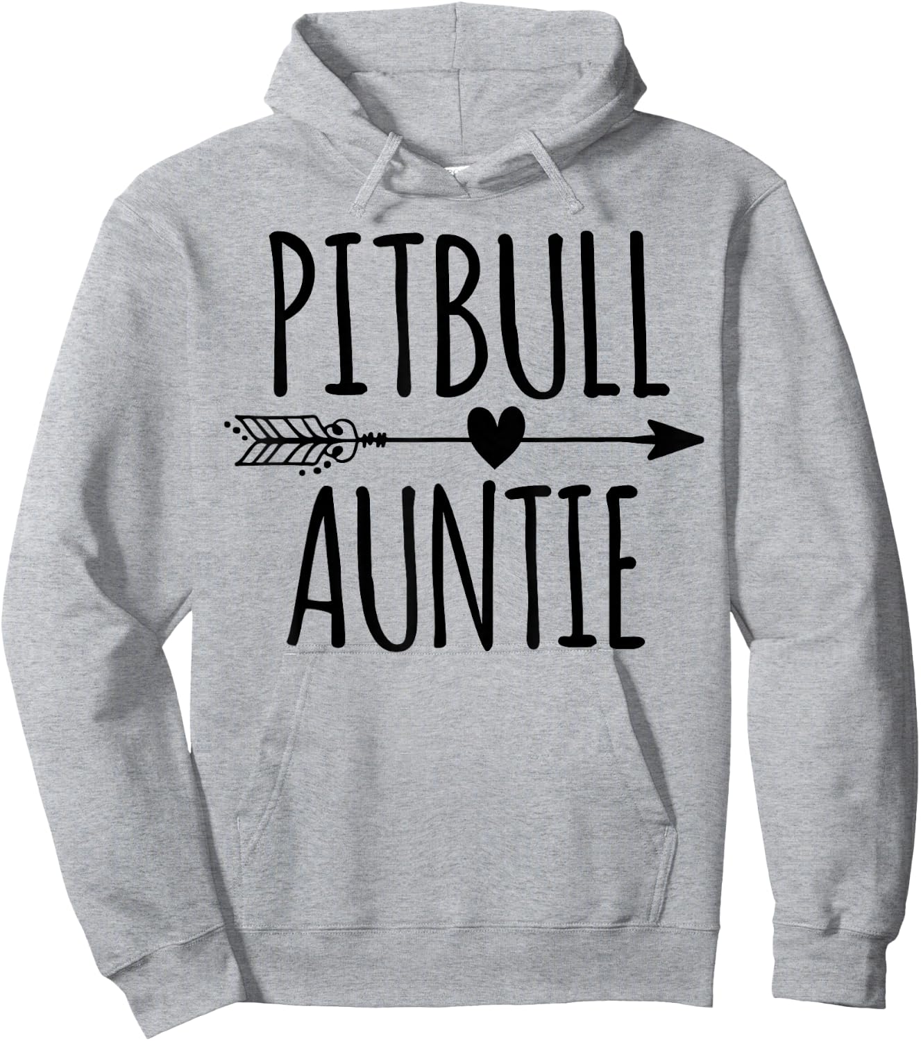 Cute Pitbull Dog Aunt Hoodie - Hoodie | Ash