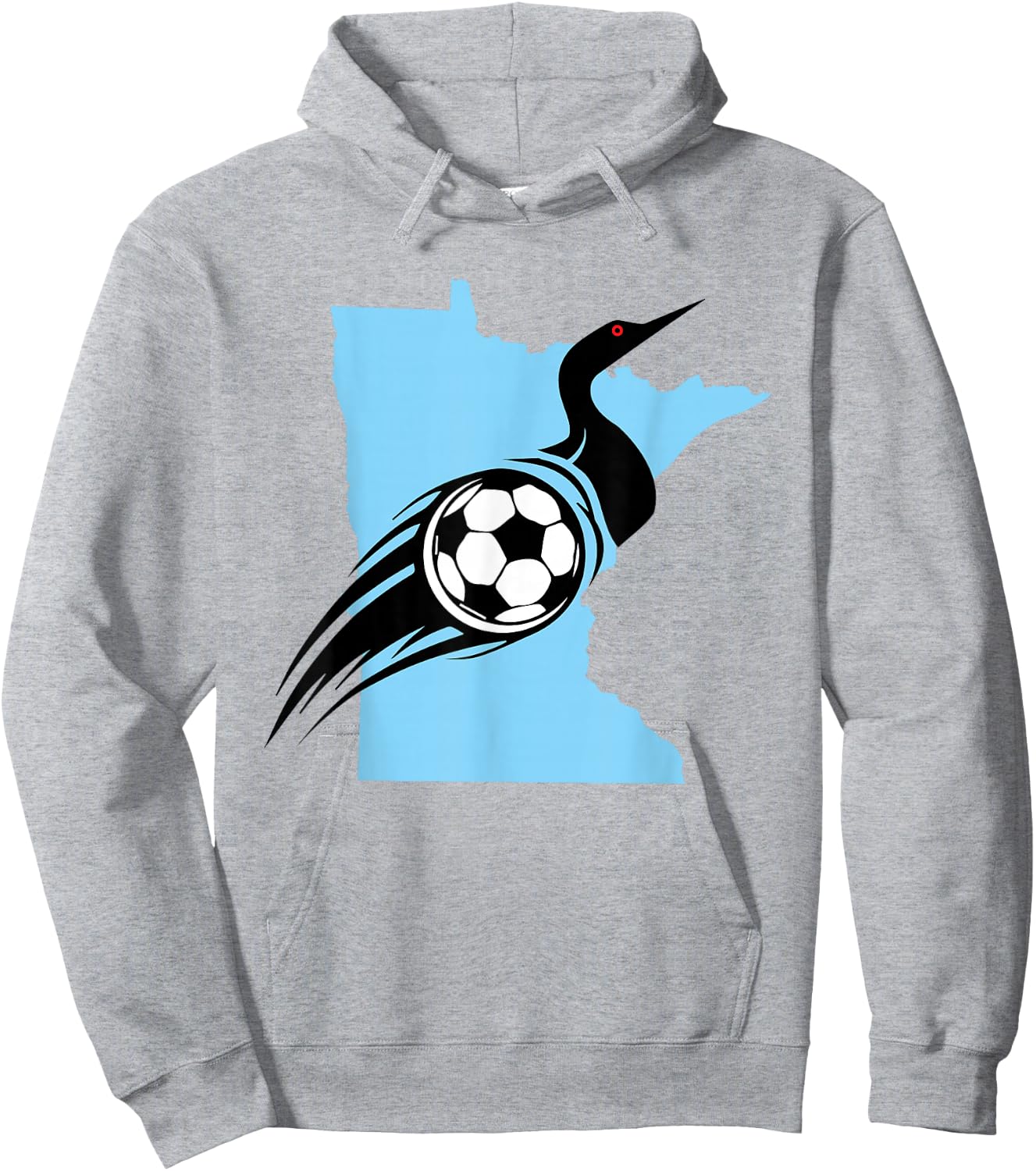 Minnesota Soccer Loon Hoodie - Hoodie | Ash
