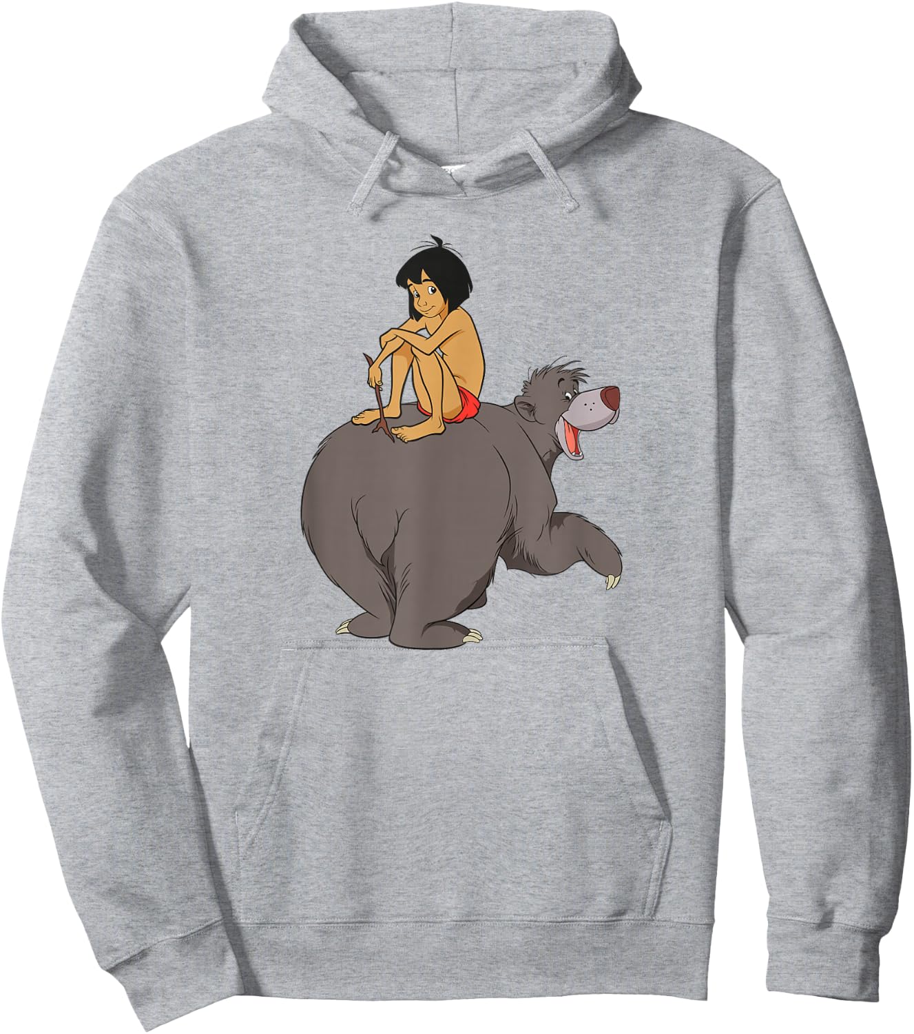 Disney - The Jungle Book Mowgli and Baloo Chillin Hoodie - Hoodie | Ash