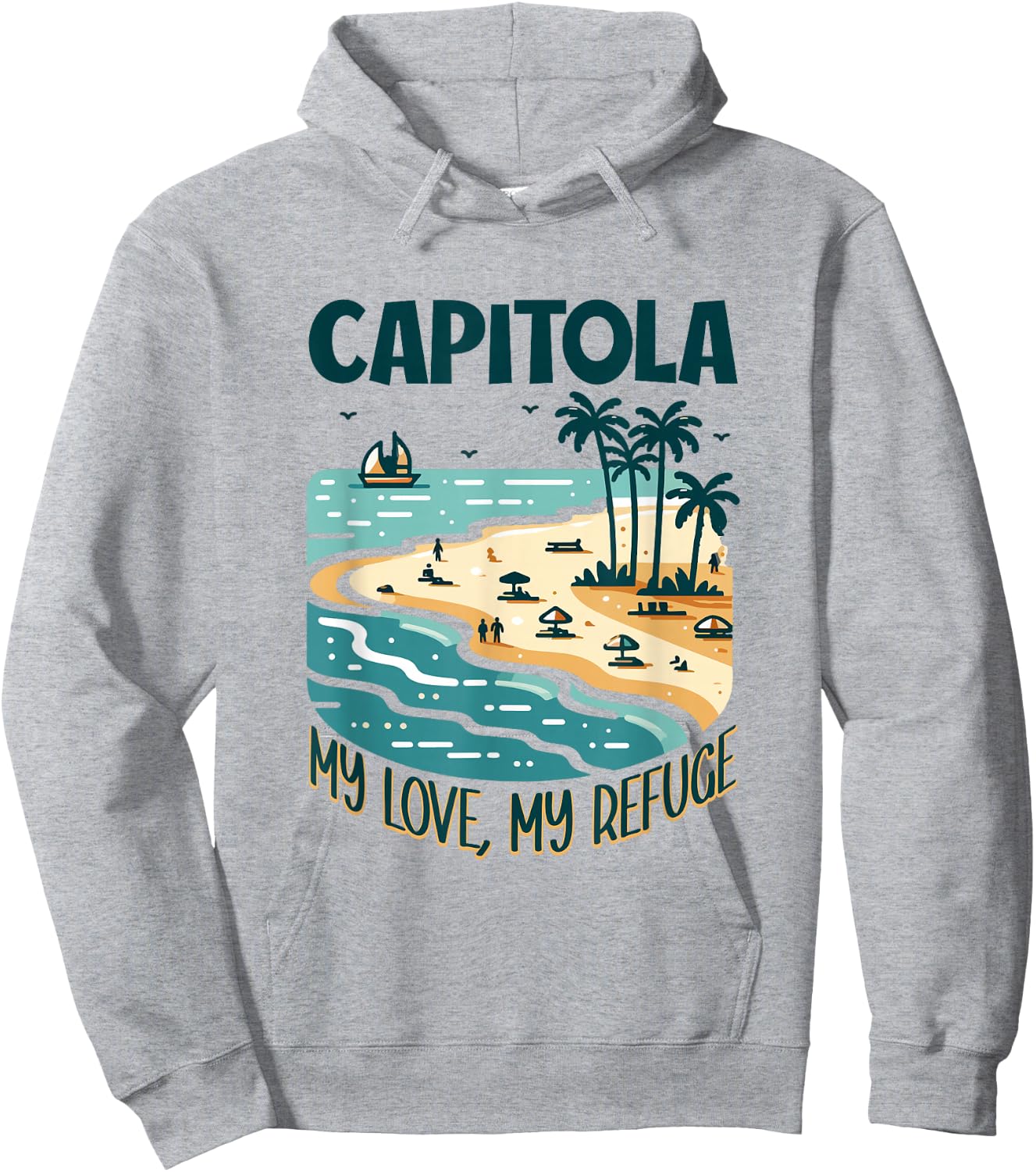 My Refuge Capitola Hoodie - Hoodie | Ash
