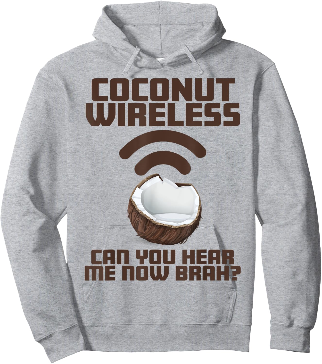 Coconut Wireless - Funny Island Style Hawaii Souvenir Hoodie - Hoodie | Ash