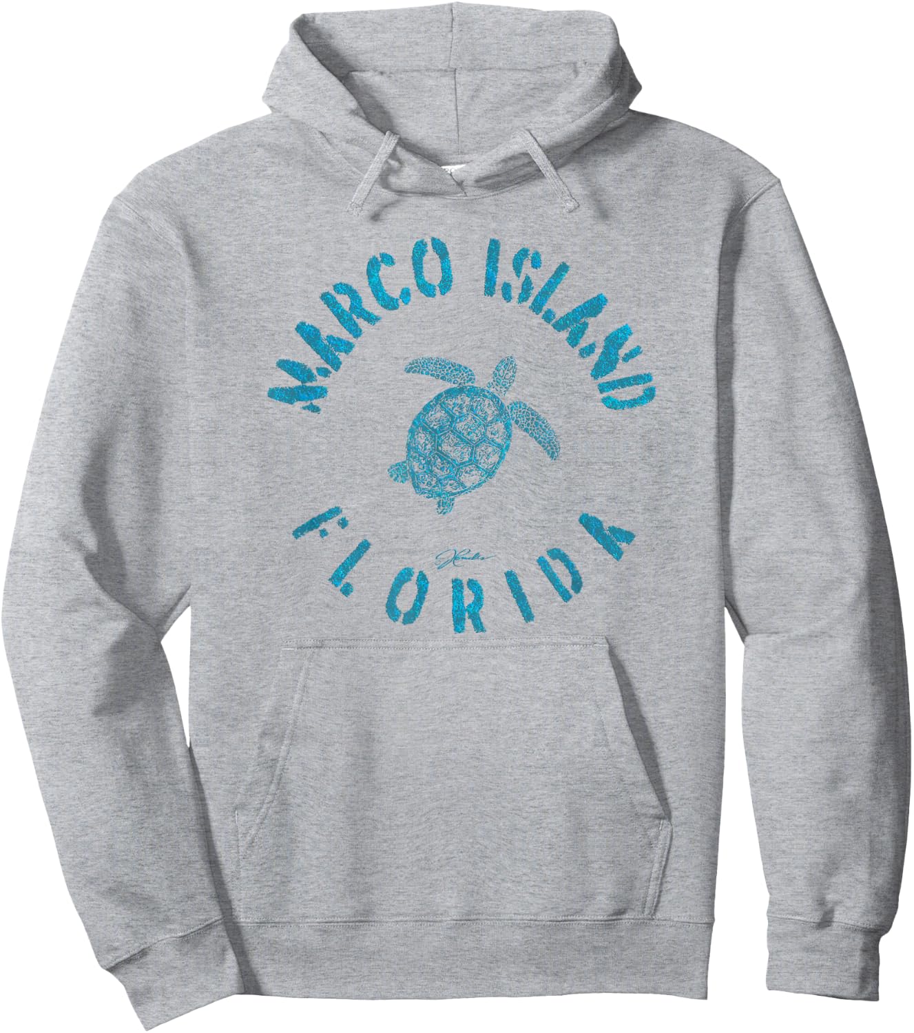 JCombs: Marco Island, FL, Sea Turtle Hoodie - Hoodie | Ash