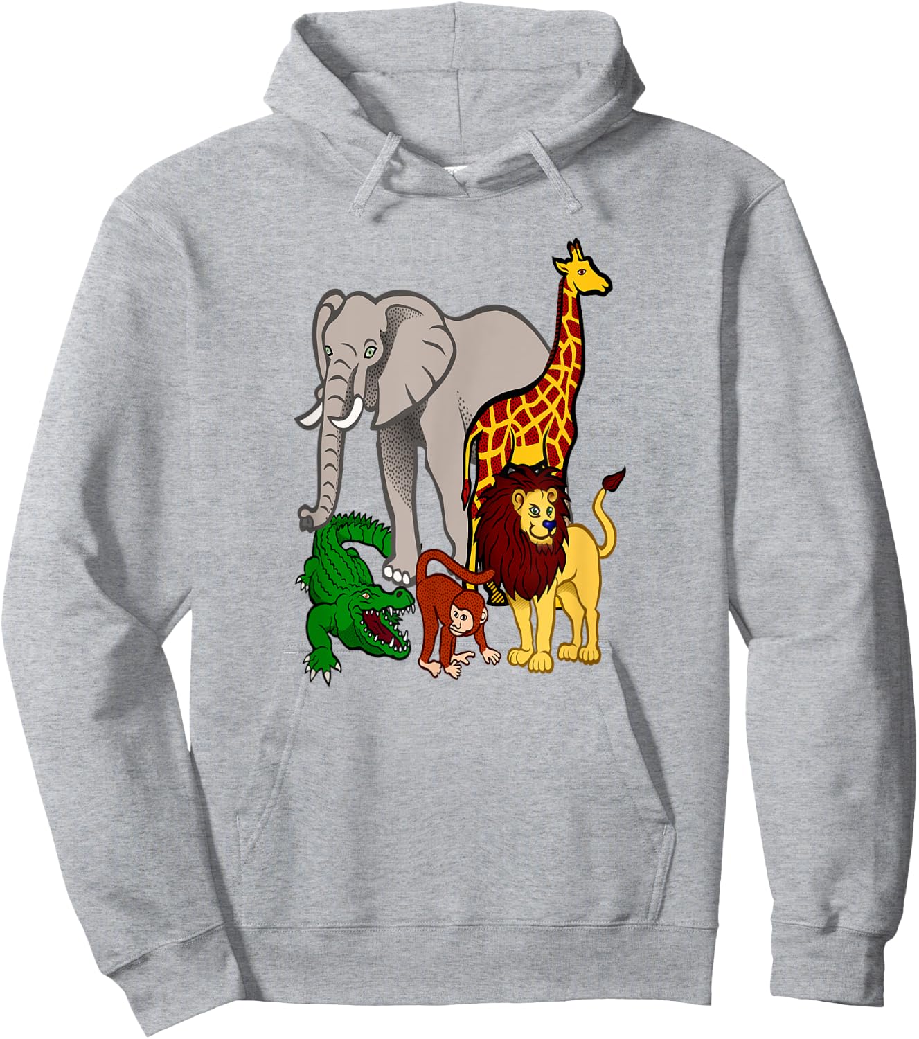 Zoo Animals Shirt Wildlife Birthday Party A Day At The Zoo Hoodie - Hoodie | Ash