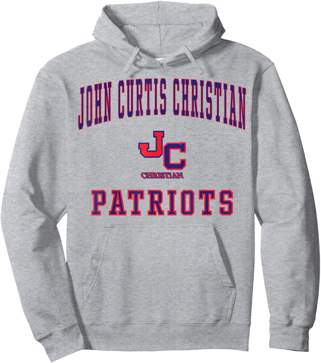 John Curtis Christian High School Patriots C1 Hoodie - Hoodie | Ash