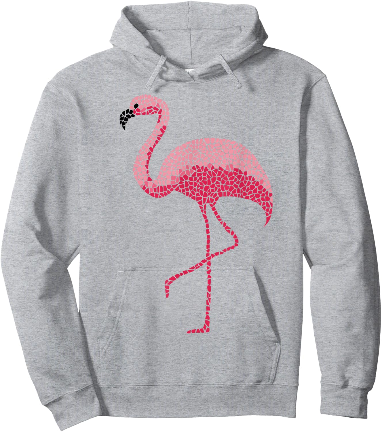 Tropical Pink Flamingo Bird Design Hoodie - Hoodie | Ash
