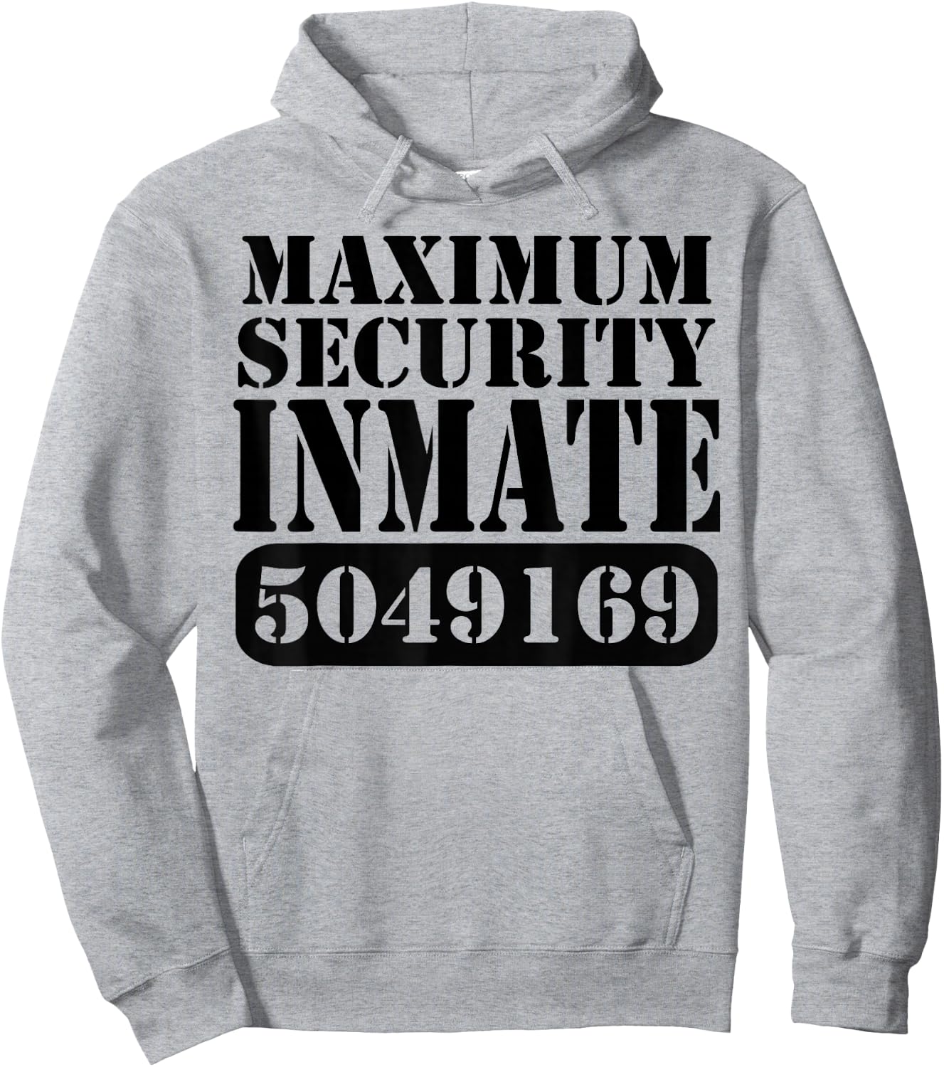 Maximum Security Inmate Halloween Costume Party Fun Hoodie - Hoodie | Ash