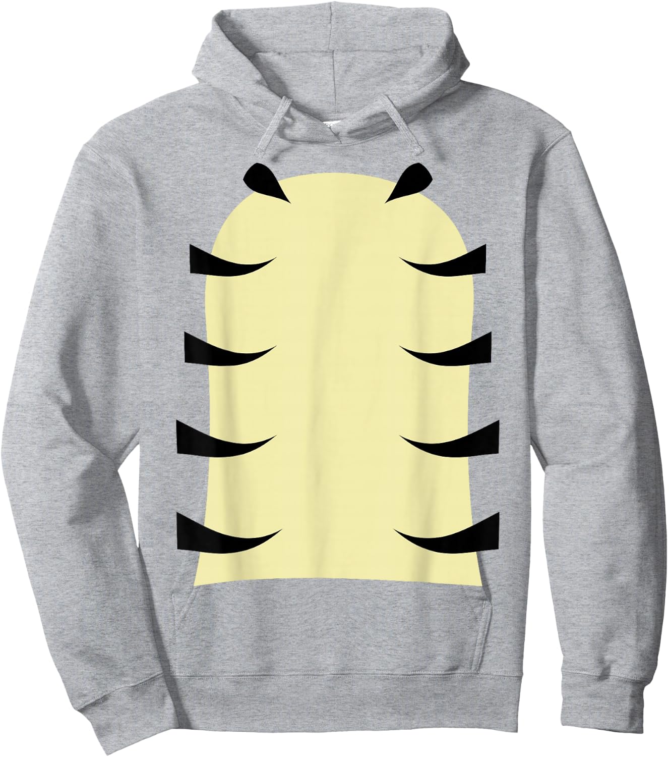 Funny Halloween Tiger Belly Tiger Costume Group Matching Hoodie - Hoodie | Ash