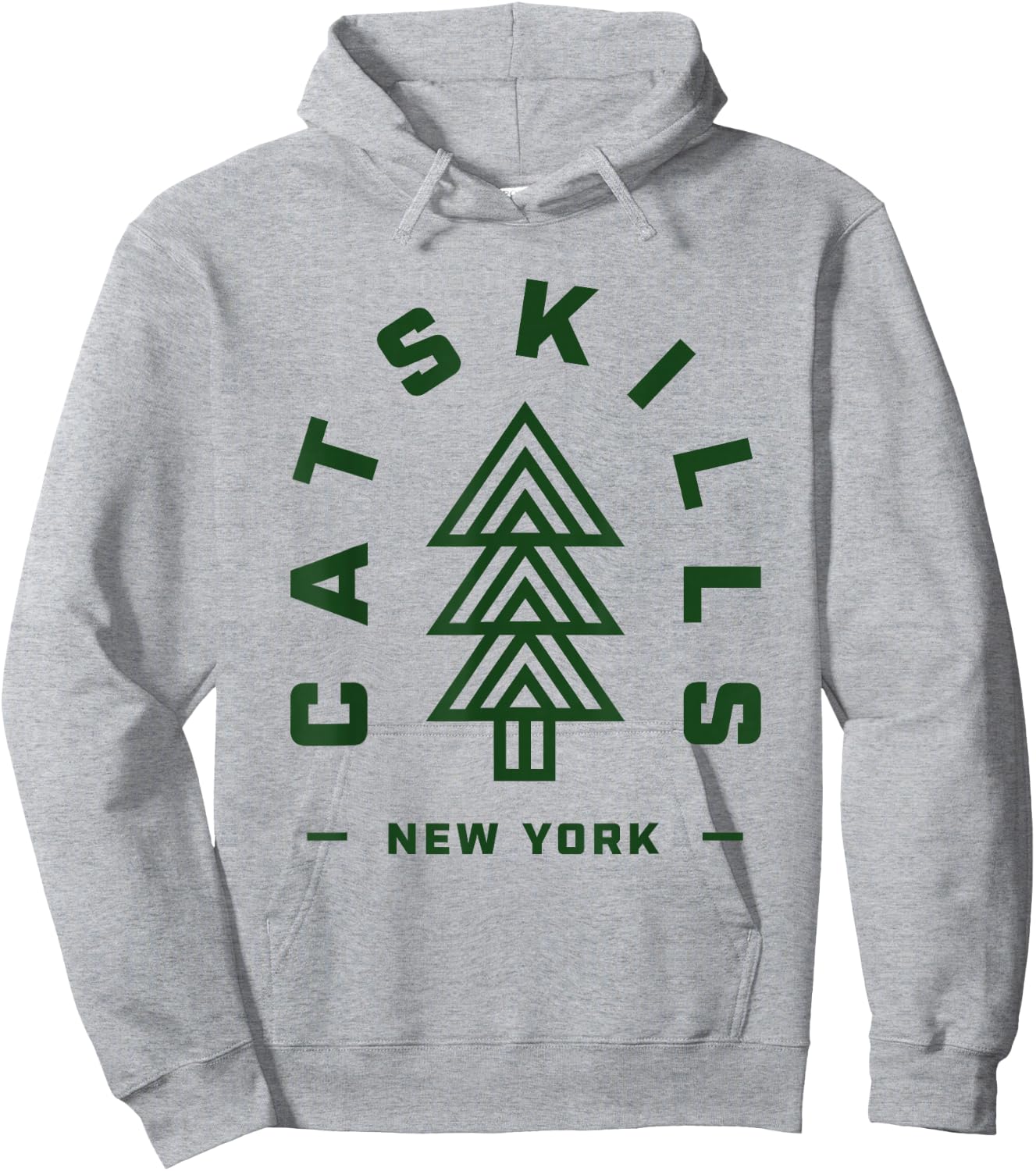 Catskills NY Camping Hiking Catskills Mountains Tree Hoodie - Hoodie | Ash