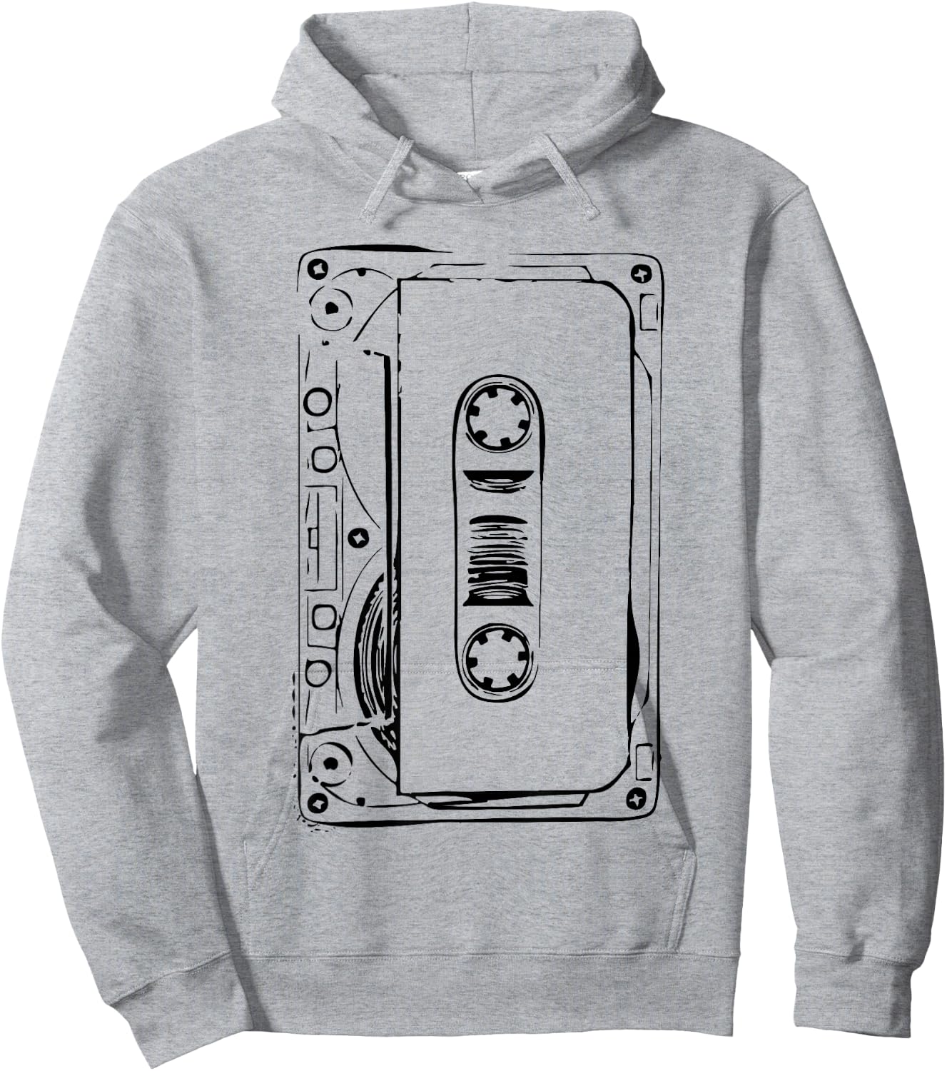 Love Retro Mixtape 80's Blank Cassette Tape Shirt Gift Hoodie - Hoodie | Ash