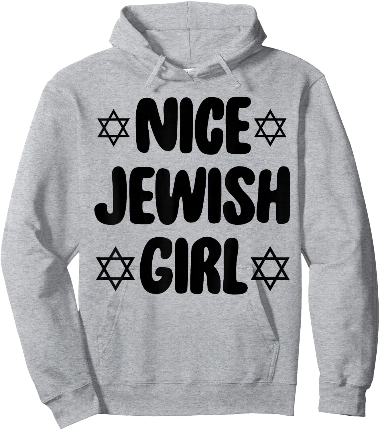 Funny Jew Nice Jewish Girl Hanukkah Gift Hoodie - Hoodie | Ash