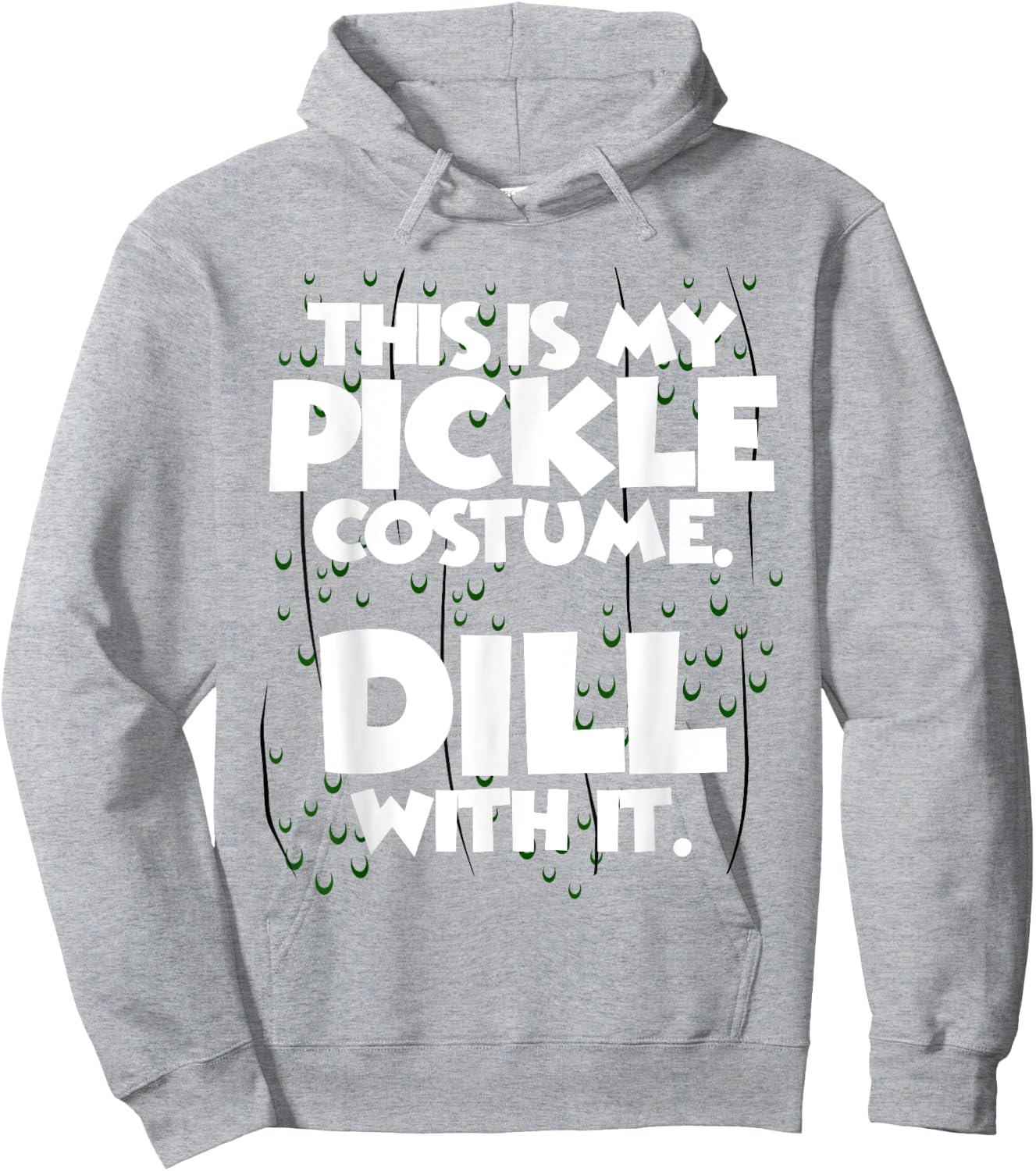 Pickle Halloween Costume Shirt Easy Funny Women Men Kids Hoodie - Hoodie | Ash