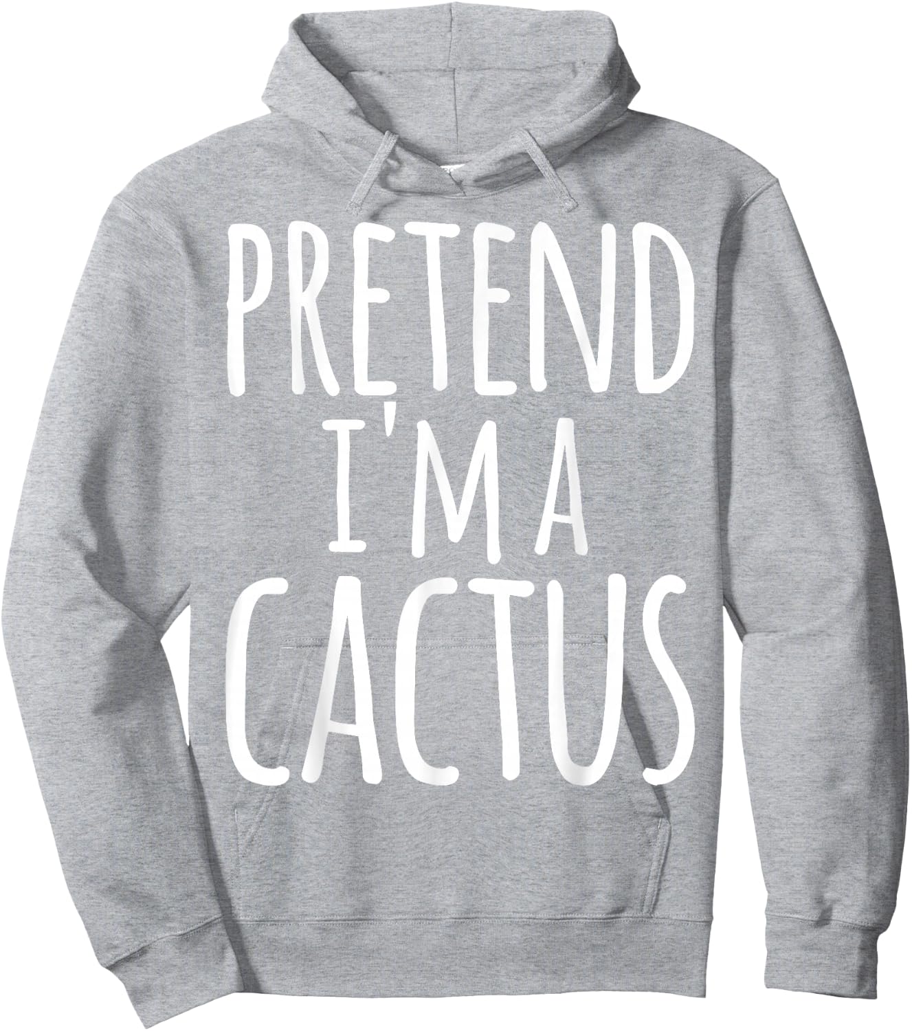 Funny Easy Lazy Halloween Pretend I'm A Cactus Costume Hoodie - Hoodie | Ash
