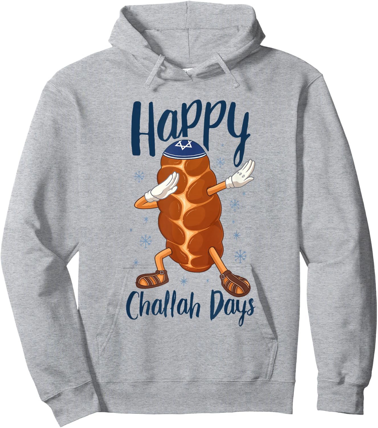 Hanukkah Dabbing Challah Bread Funny Happy Challah Days Hoodie - Hoodie | Ash