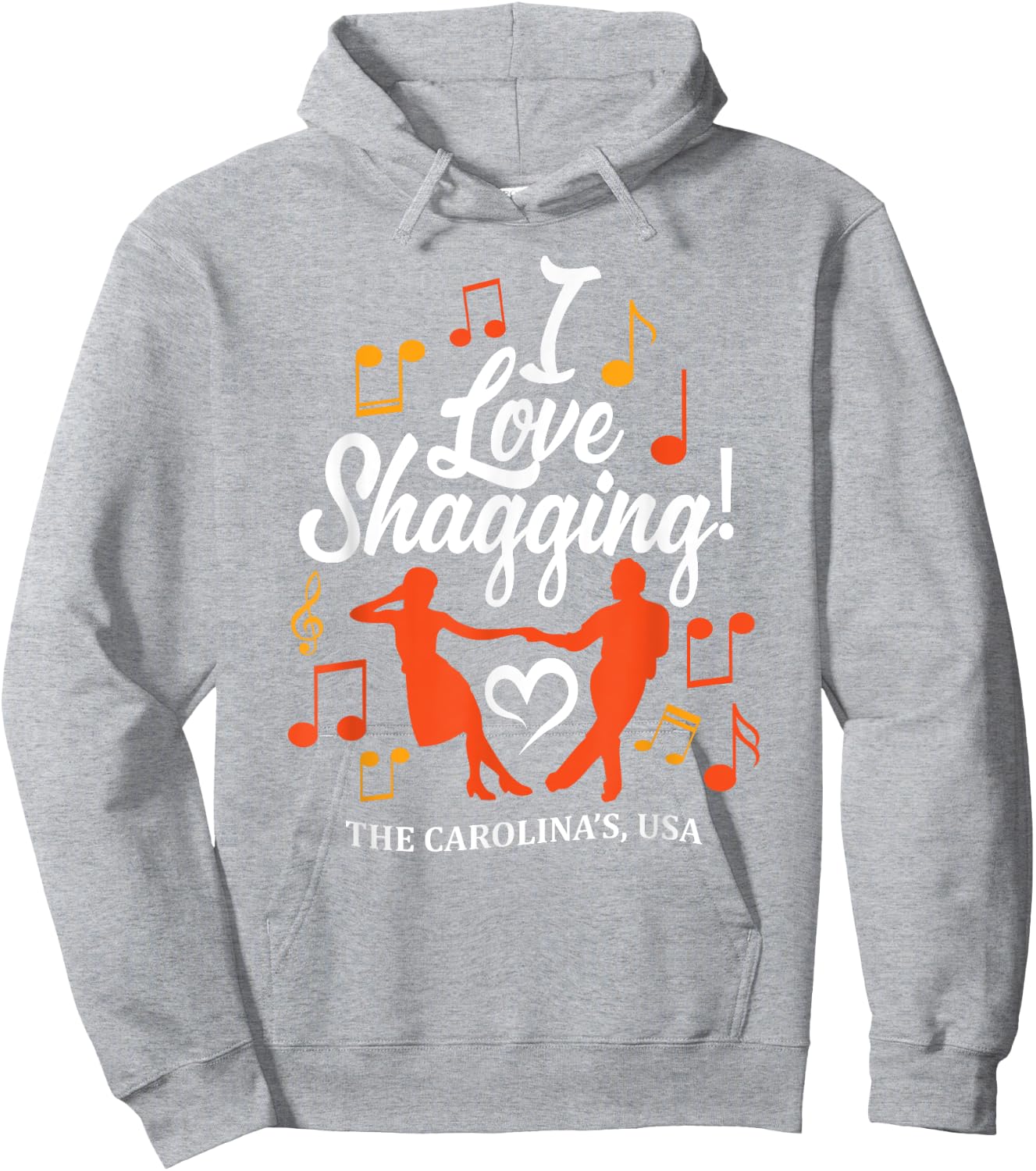 I LOVE SHAGGING Carolina Shag Style Beach Music Men Women Hoodie - Hoodie | Ash