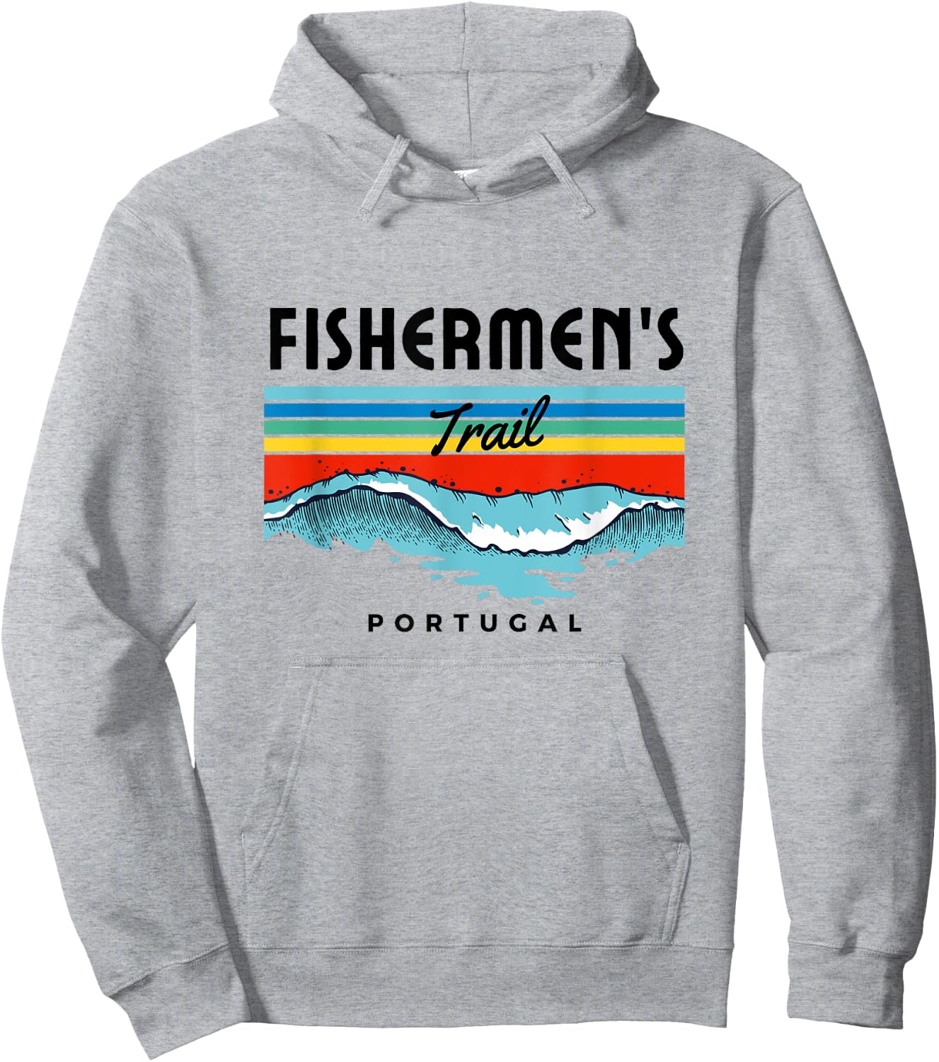 Fishermen's Trail Fishing Trail Portugal Algarve Surfing Coast Hoodie - Hoodie | Ash
