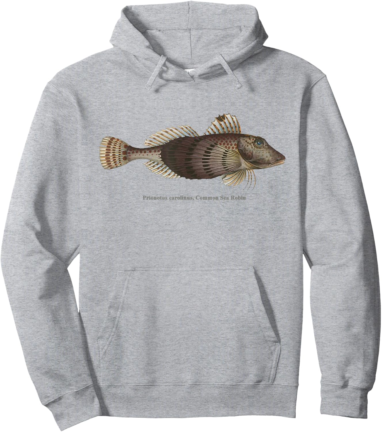 Common Sea Robin - Fish with fins like wings of a bird Hoodie - Hoodie | Ash
