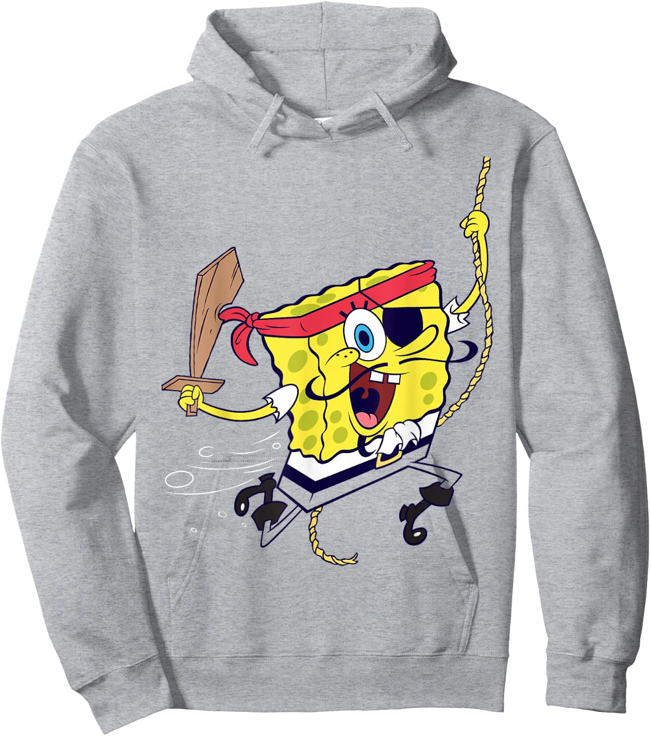 Spongebob SquarePants Pirate Hoodie - Hoodie | Ash