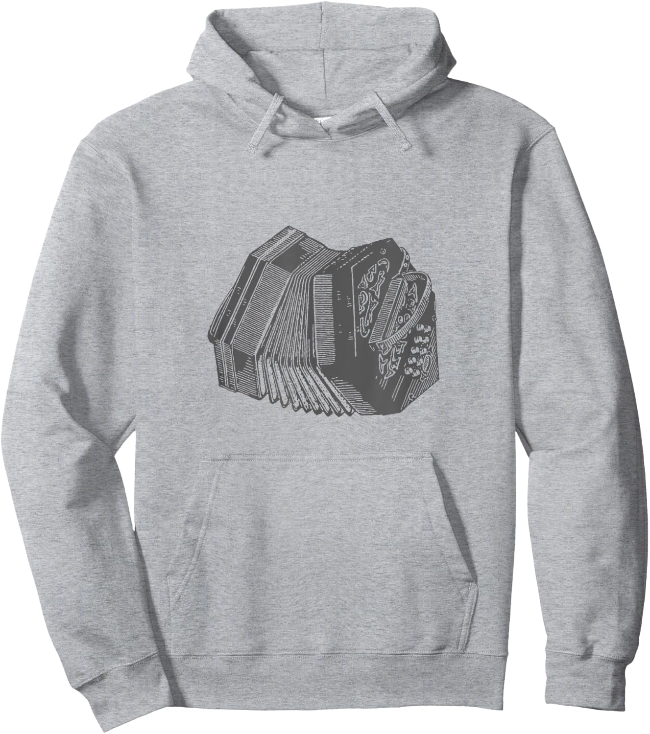 Vintage Bandoneon / Concertina Musician Gift Hoodie - Hoodie | Ash