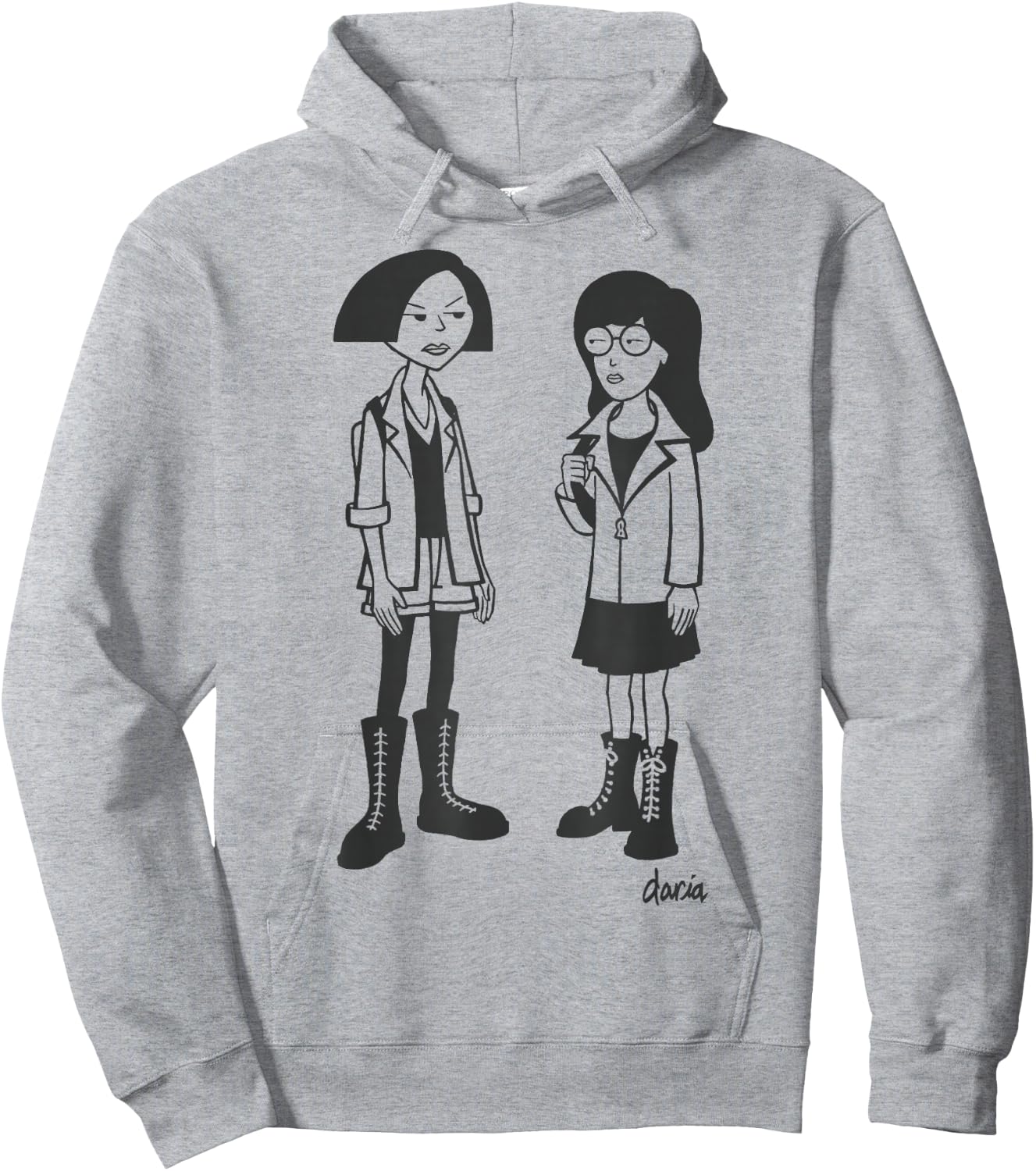 Daria Jane Lane Simple Portrait Hoodie - Hoodie | Ash