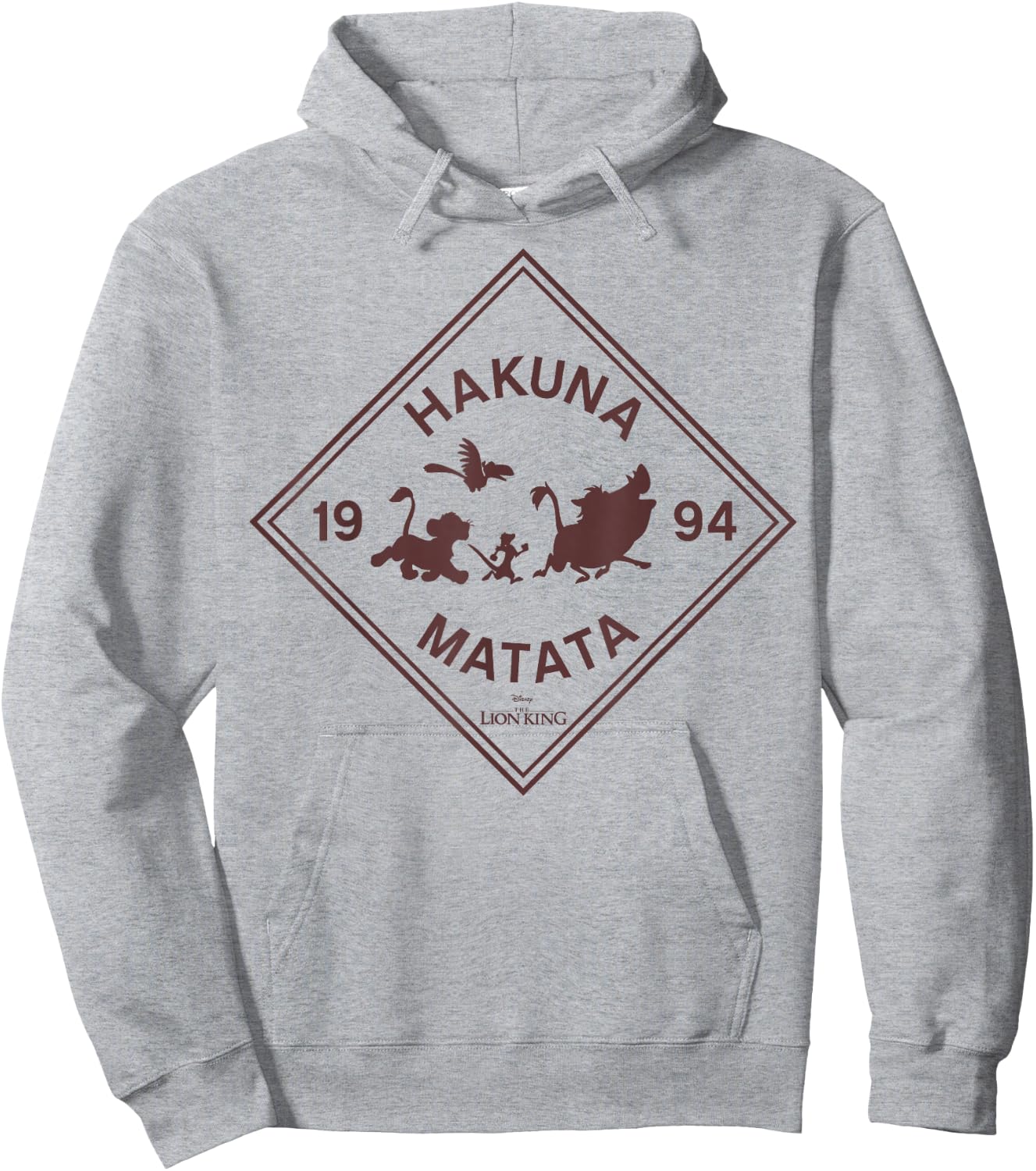 Disney The Lion King Hakuna Matata Diamond Group Logo Hoodie - Hoodie | Ash