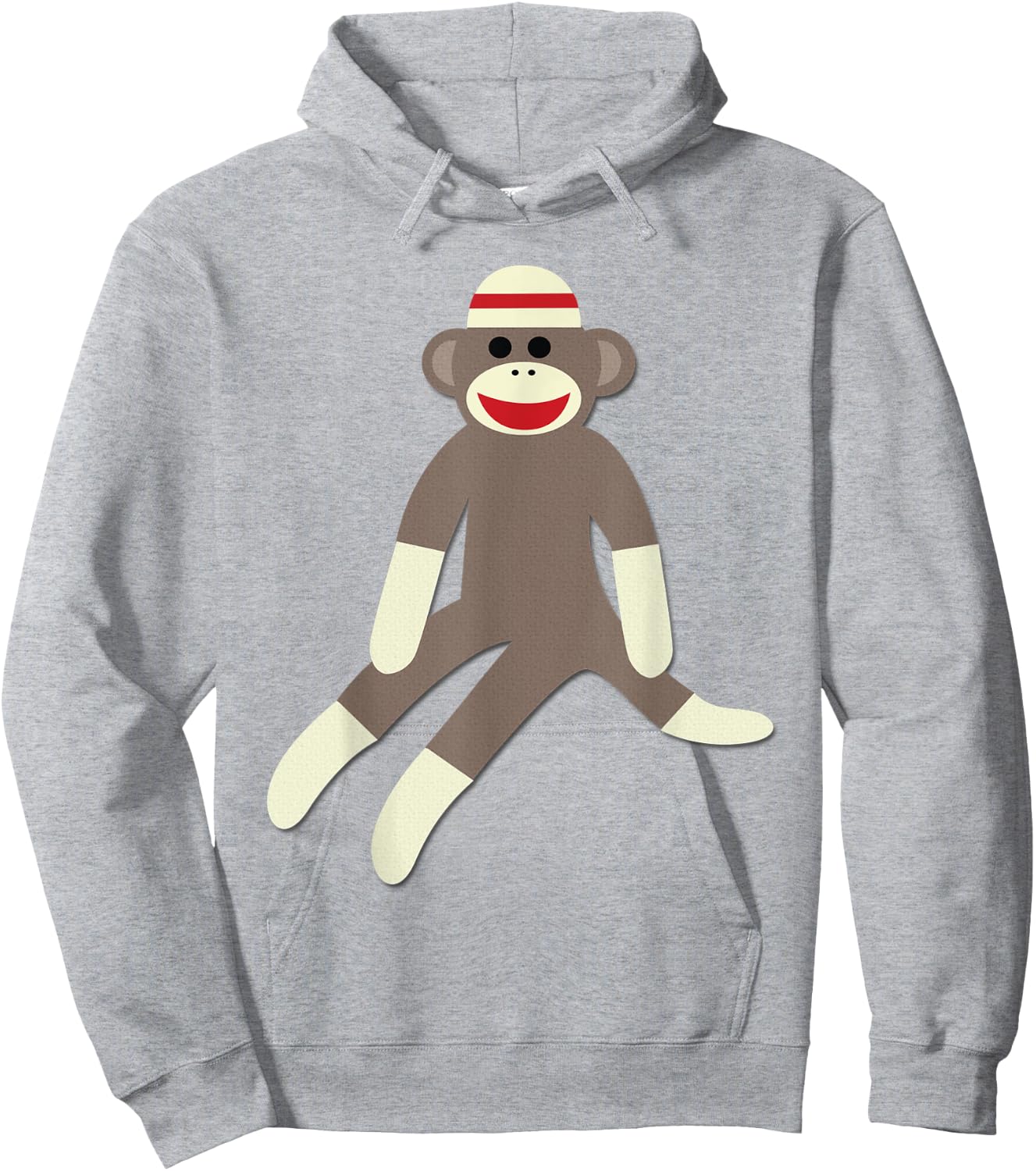 Monkey Sock Monkey Hoodie - Hoodie | Ash