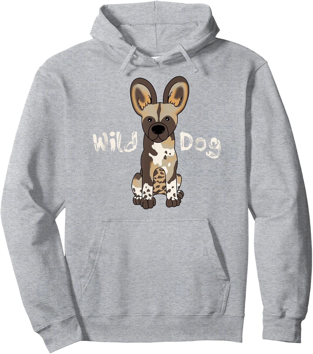 African wild dog Hoodie - Hoodie | Ash