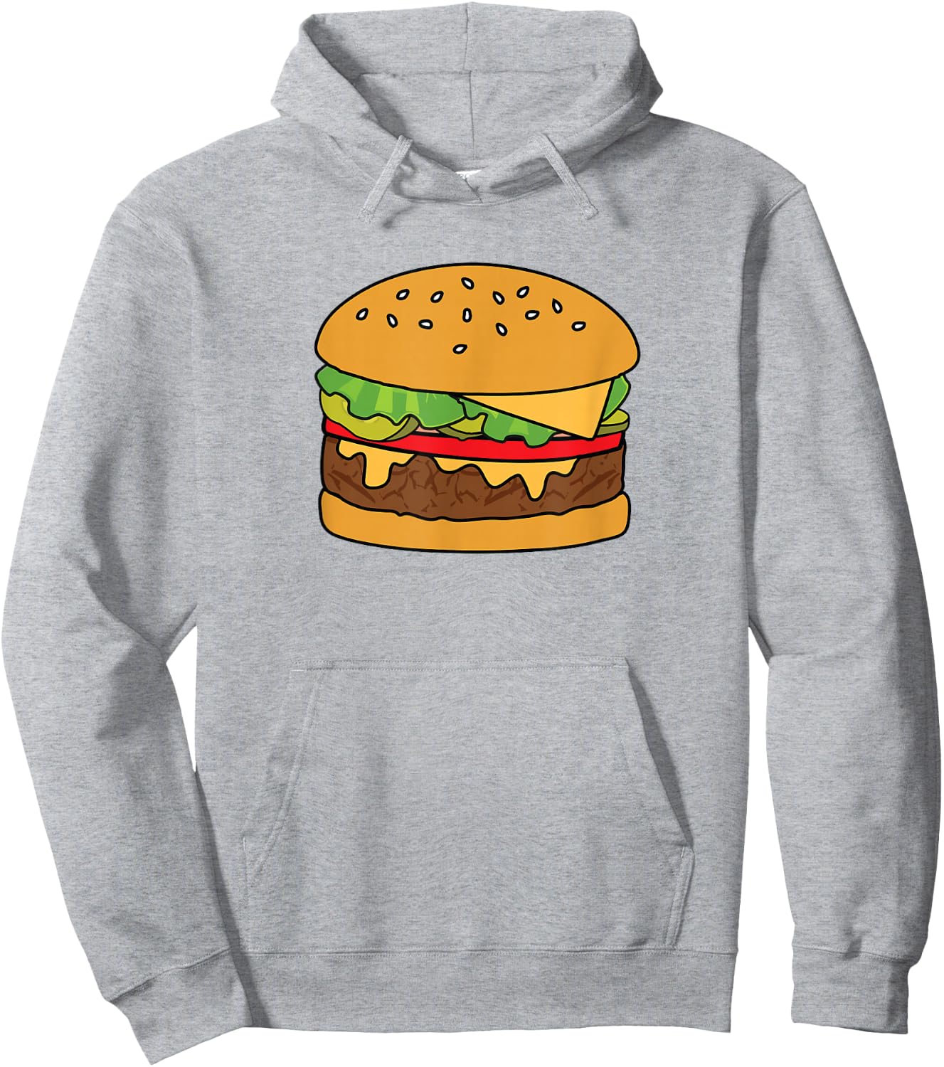 Cheeseburger Shirt Hoodie - Hoodie | Ash