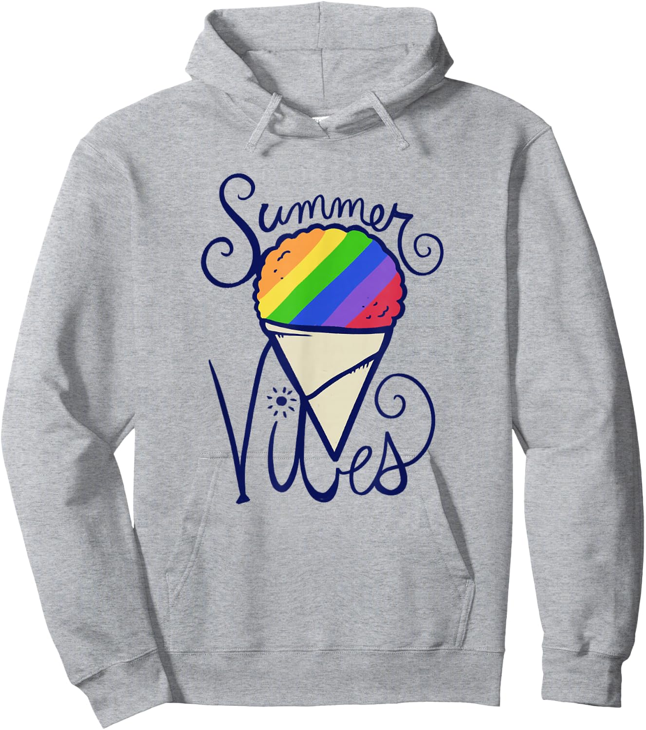 Summer vibrations rainbow Men Women Kids Hoodie - Hoodie | Ash