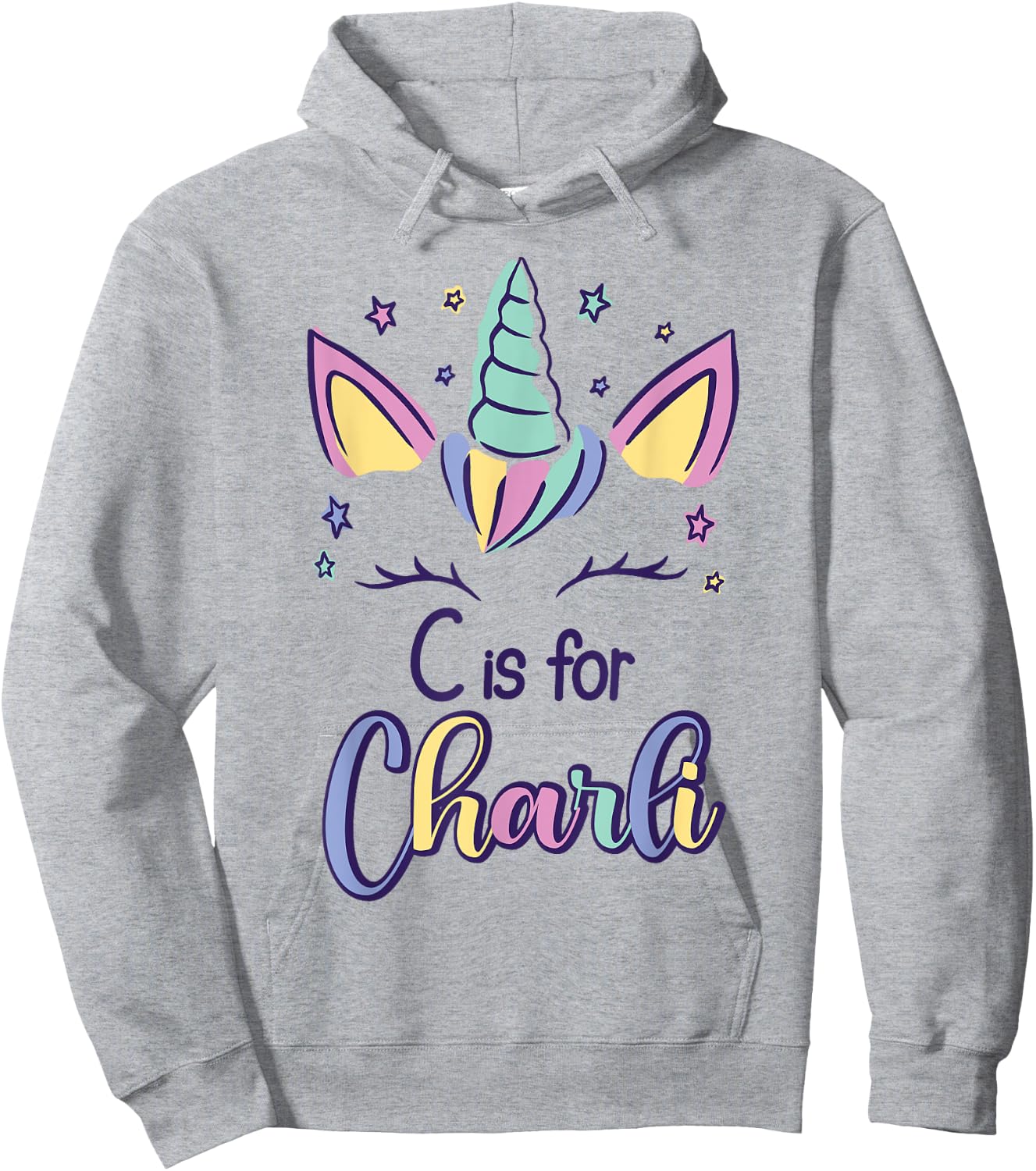 First Name Charli Personalized C Is For Charli Hoodie - Hoodie | Ash