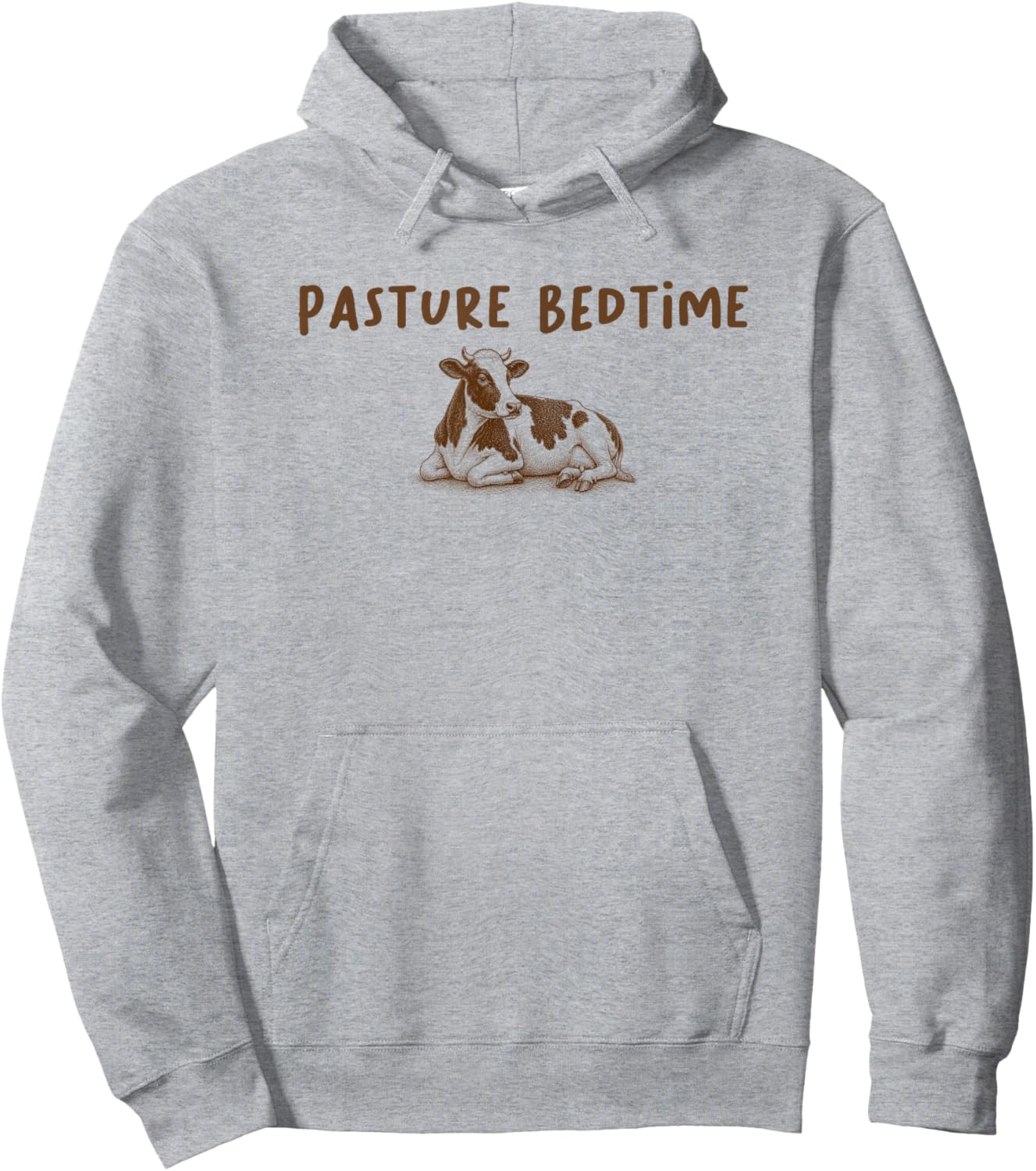 Farm Lover Farming Cow Meme Farmer Pun Pasture Bedtime Hoodie - Hoodie | Ash