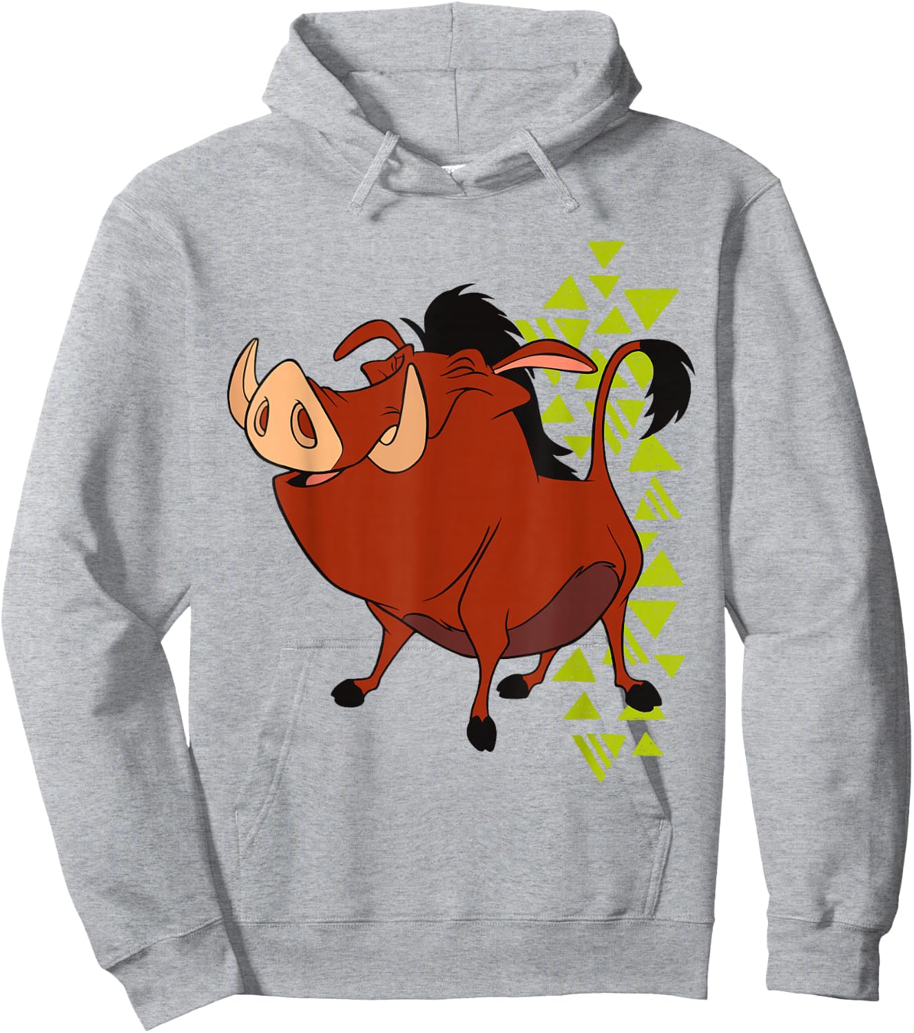 Disney The Lion King Pumbaa Happy 90s Retro Hoodie - Hoodie | Ash