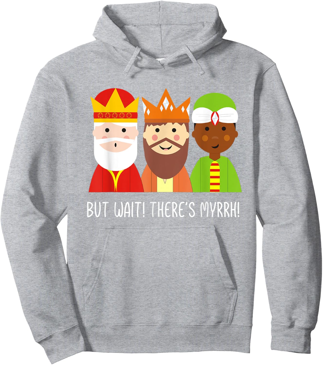 But Wait There's Myrrh! Three Wise Men Christmas Funny Pun Hoodie - Hoodie | Ash