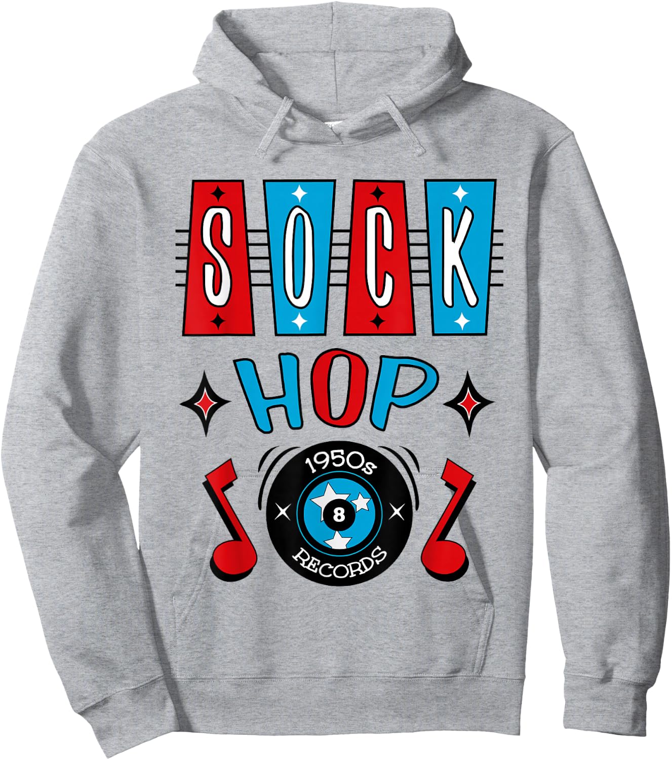 1950s Sock Hop Dance Party Retro 50s Rockabilly Doo Wop Hoodie - Hoodie | Ash