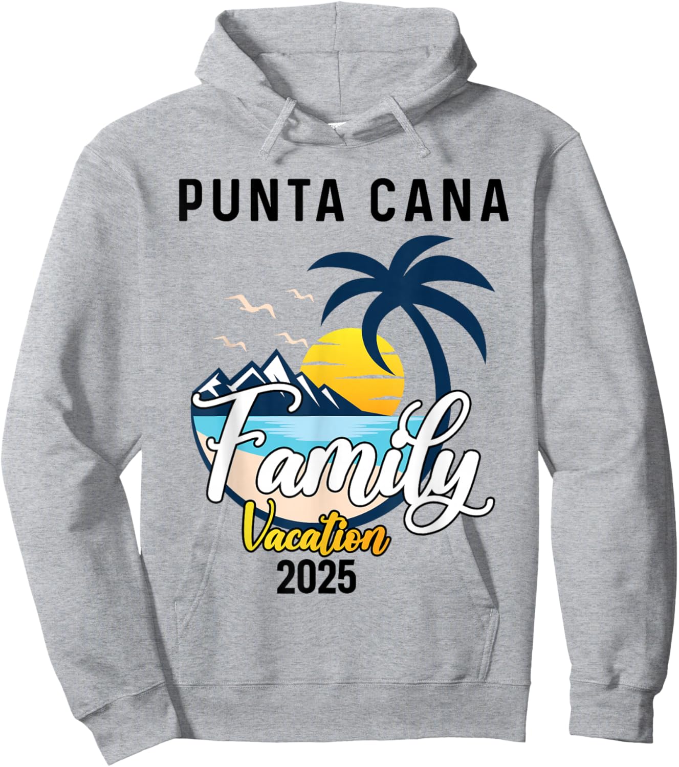 Punta Cana Family Vacation 2025 Matching Dominican Republic Hoodie - Hoodie | Ash