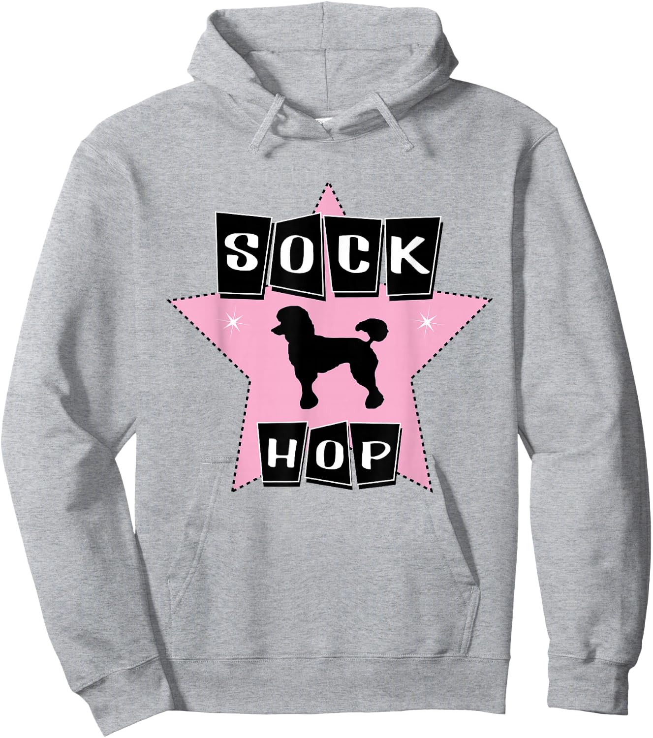 Poodle 1950s Sock Hop Dance Clothes Rock N Roll 50s Pink Hoodie - Hoodie | Ash