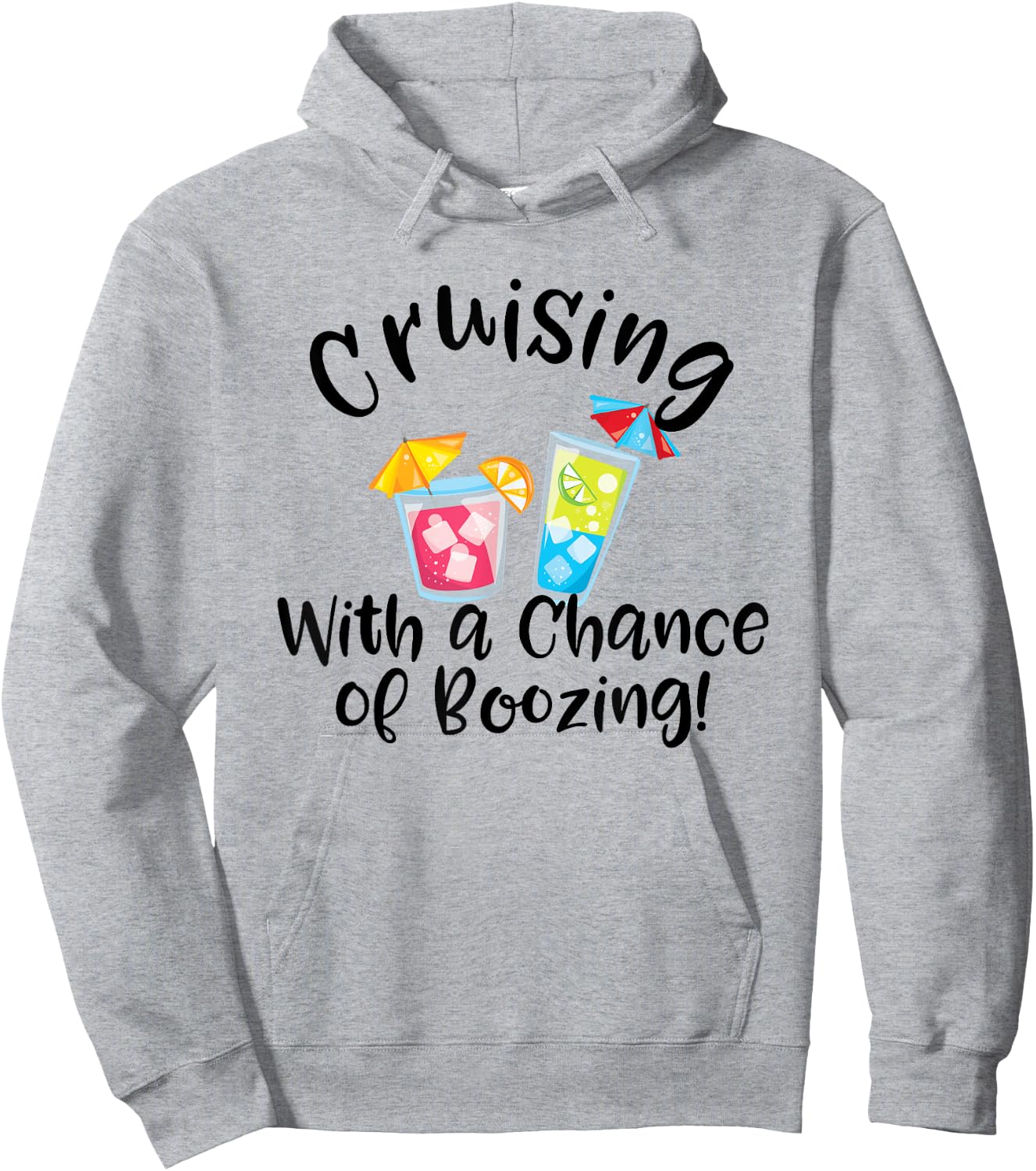 Cruise Ship Cruising Fishing Vacation Gift Store Booze Cruise Funny Cruising Vacation Drinking Party Hoodie - Hoodie | Ash