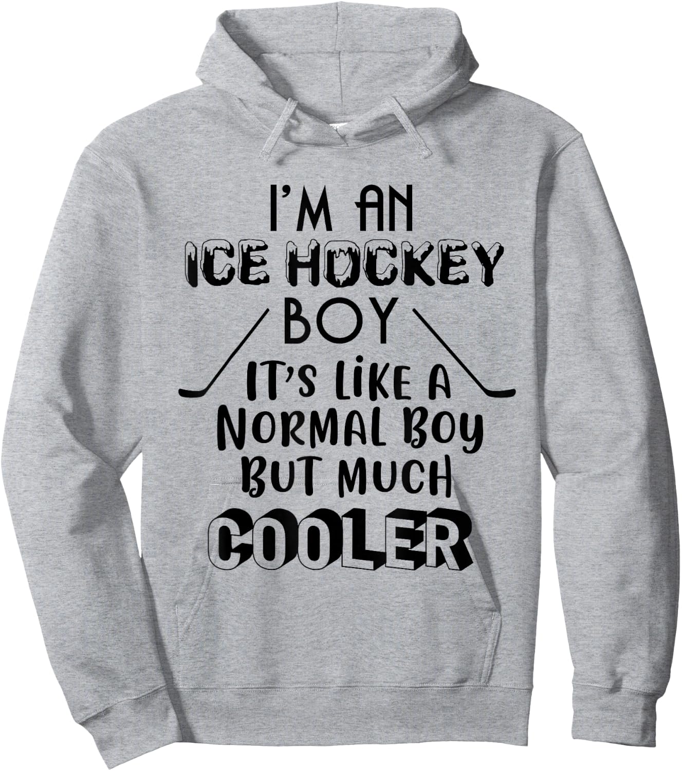 Hockey Son Hockey Child Hockey Hoodie - Hoodie | Ash