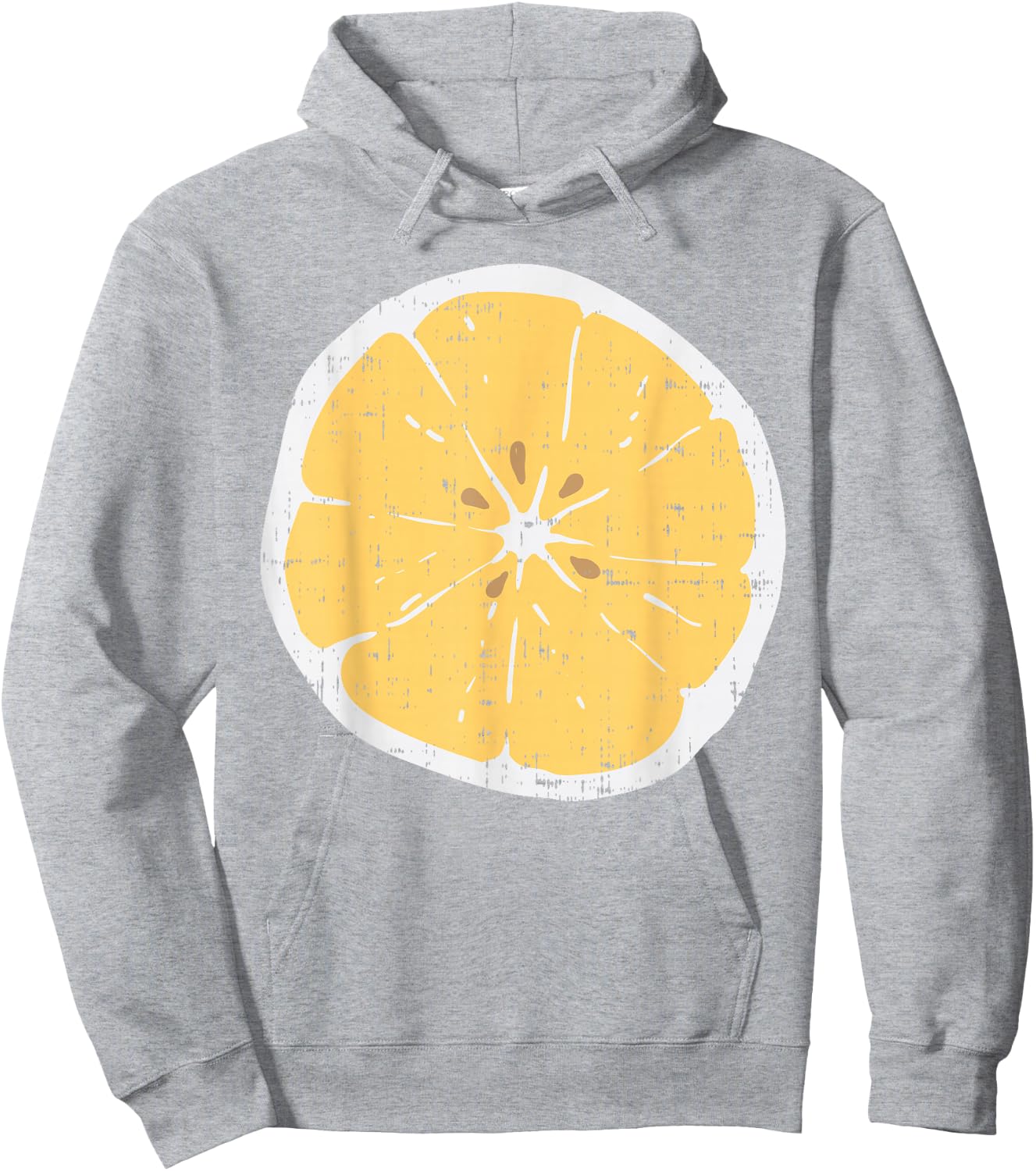 Lemon Funny Citrus Fruit Lazy DIY Easy Halloween Costume Hoodie - Hoodie | Ash