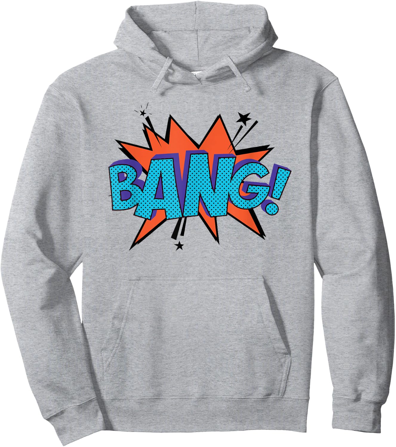 Bang! Comic Book Sound Effect Bubble Shirt Hoodie - Hoodie | Ash