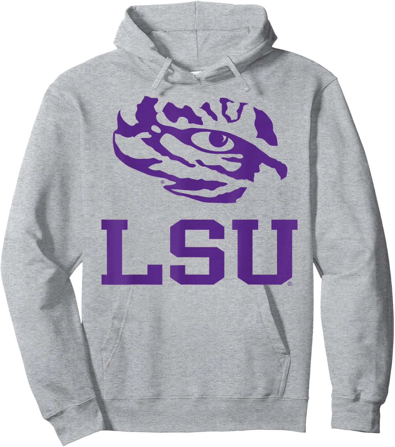 Elite Authentics LSU Tigers -Adults , Grey, Small, Short Sleeve, Classic Fit, , Modern, Game, All Seasons Hoodie - Hoodie | Ash