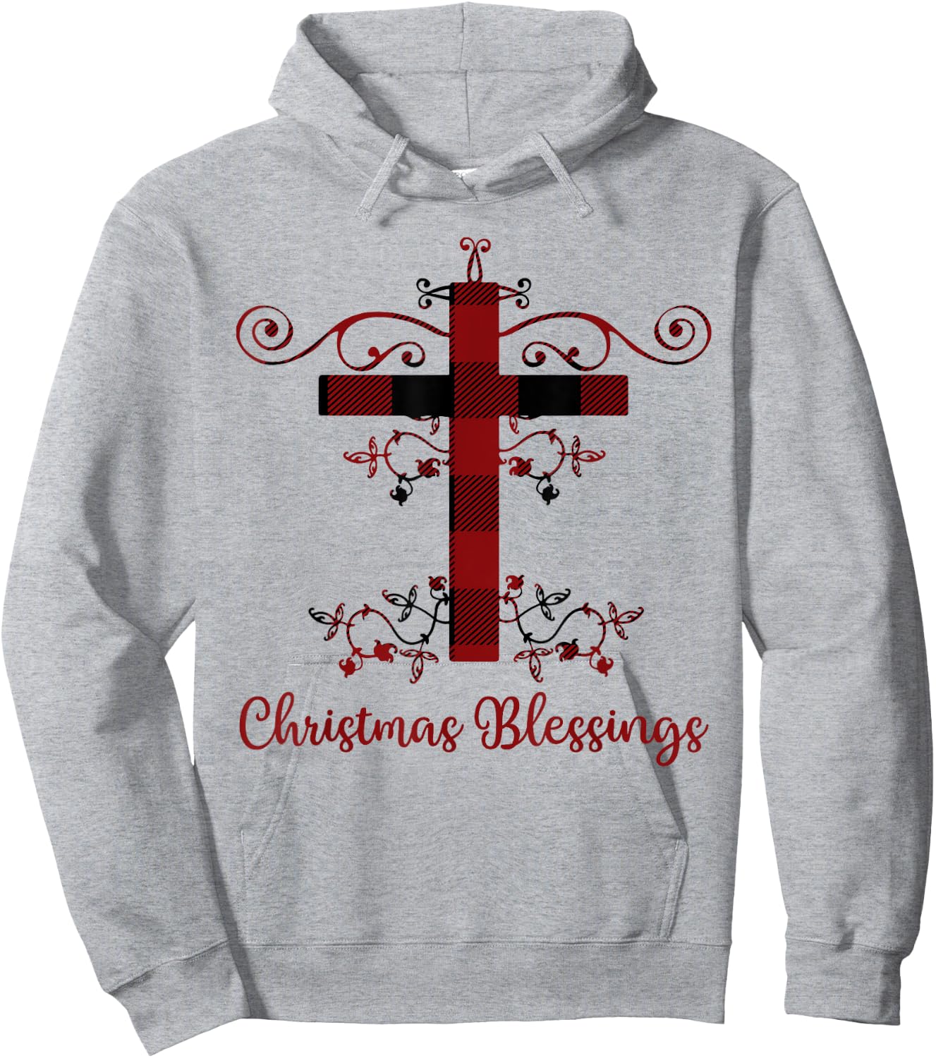 Christian Christmas Blessings Holiday Greetings Gift Hoodie - Hoodie | Ash