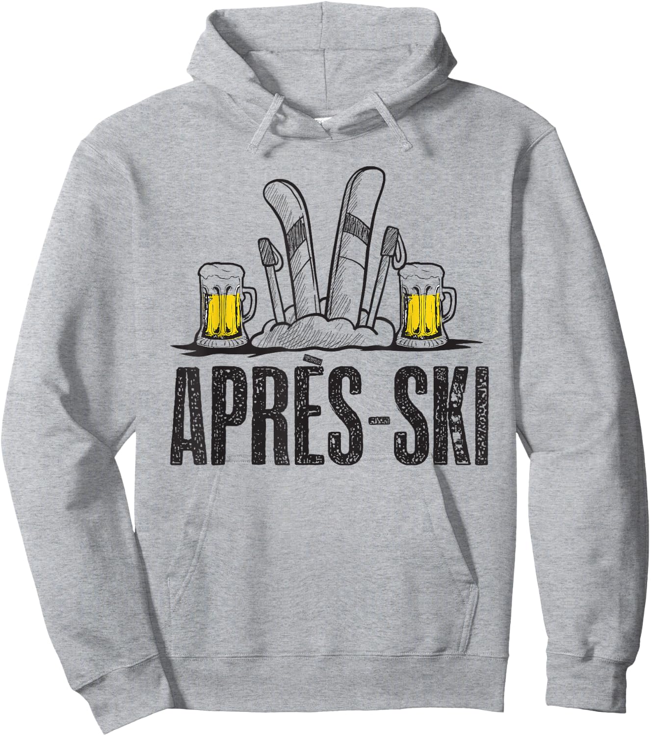 Funny Love Apres Ski Shirt - Great Snow Lovers Gift Hoodie - Hoodie | Ash