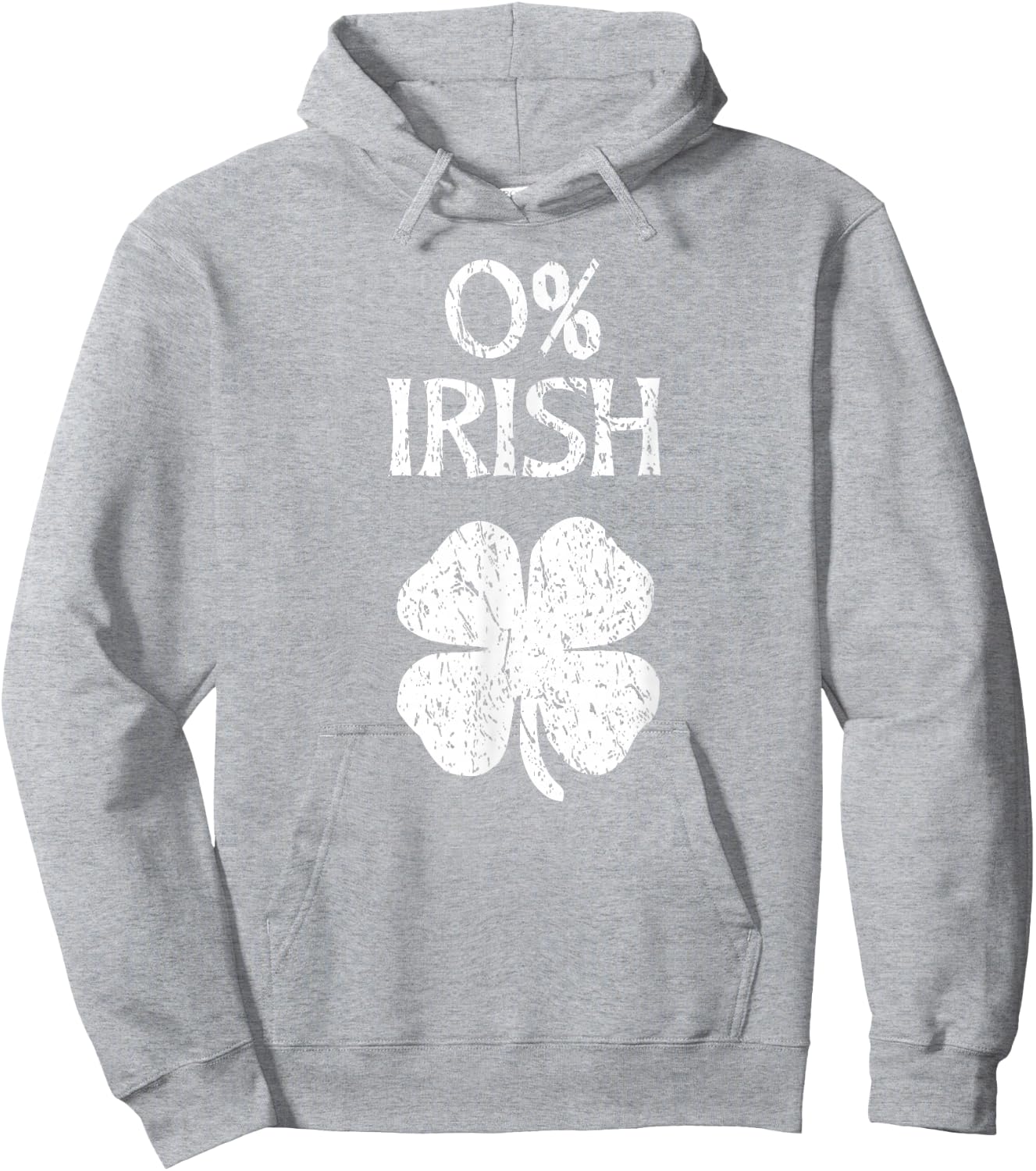 0% Irish St. Patrick's Day Zero Percent Graphic Hoodie - Hoodie | Ash
