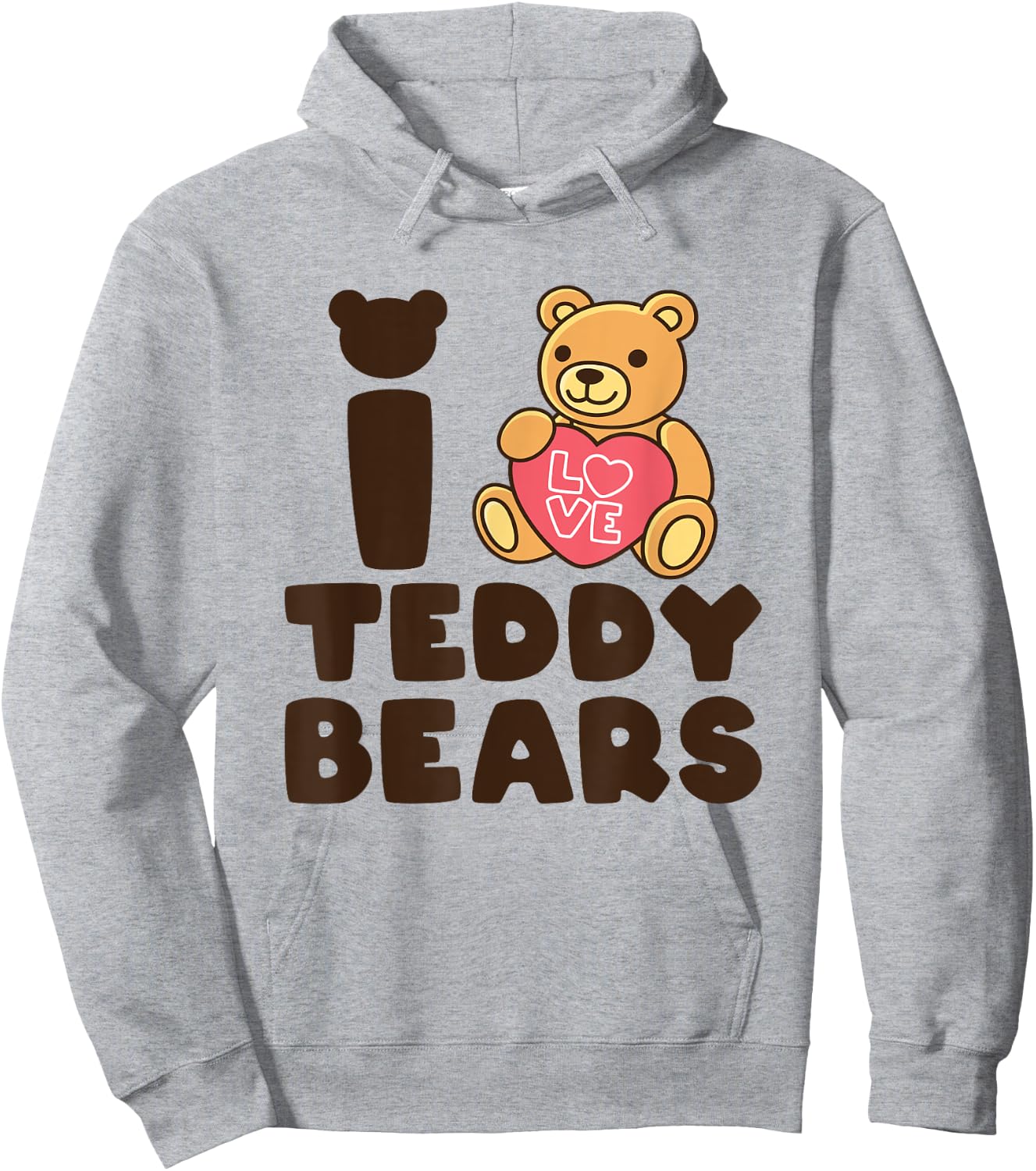 I Love Teddy Bears - Teddy Bear Picnic Hoodie - Hoodie | Ash