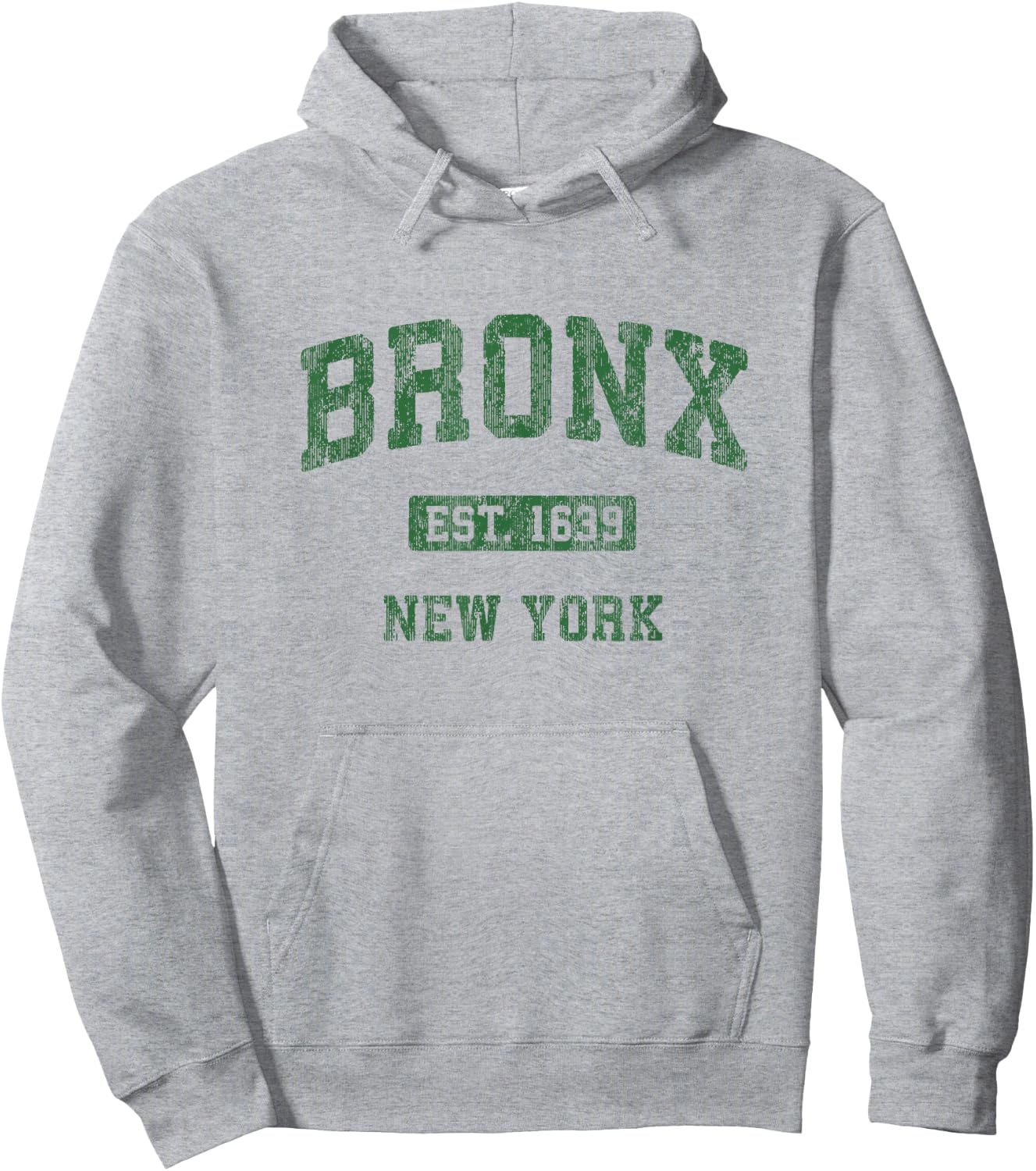 Bronx New York NY Vintage Athletic Sports Design Hoodie - Hoodie | Ash