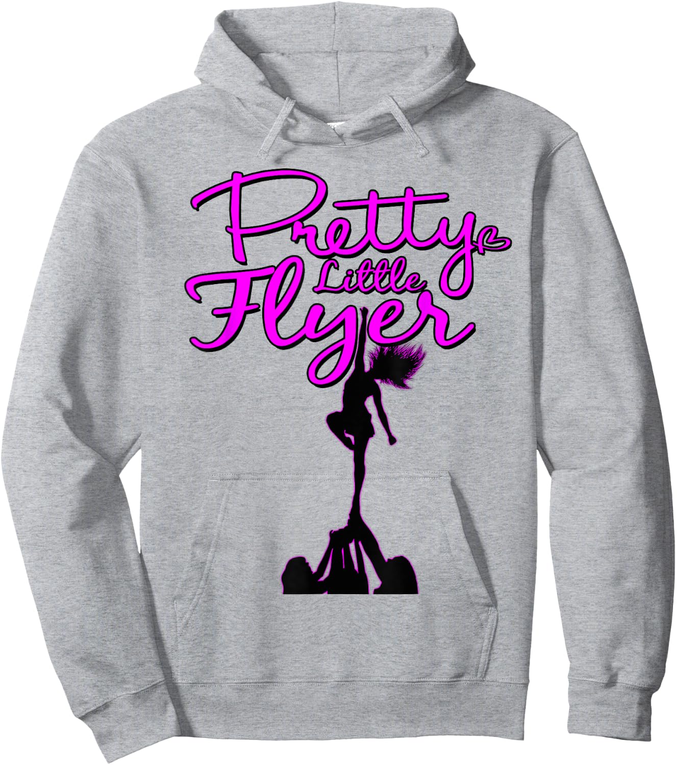 Pretty Little Flyer Cheerleading Squad Funny Pun Hoodie - Hoodie | Ash