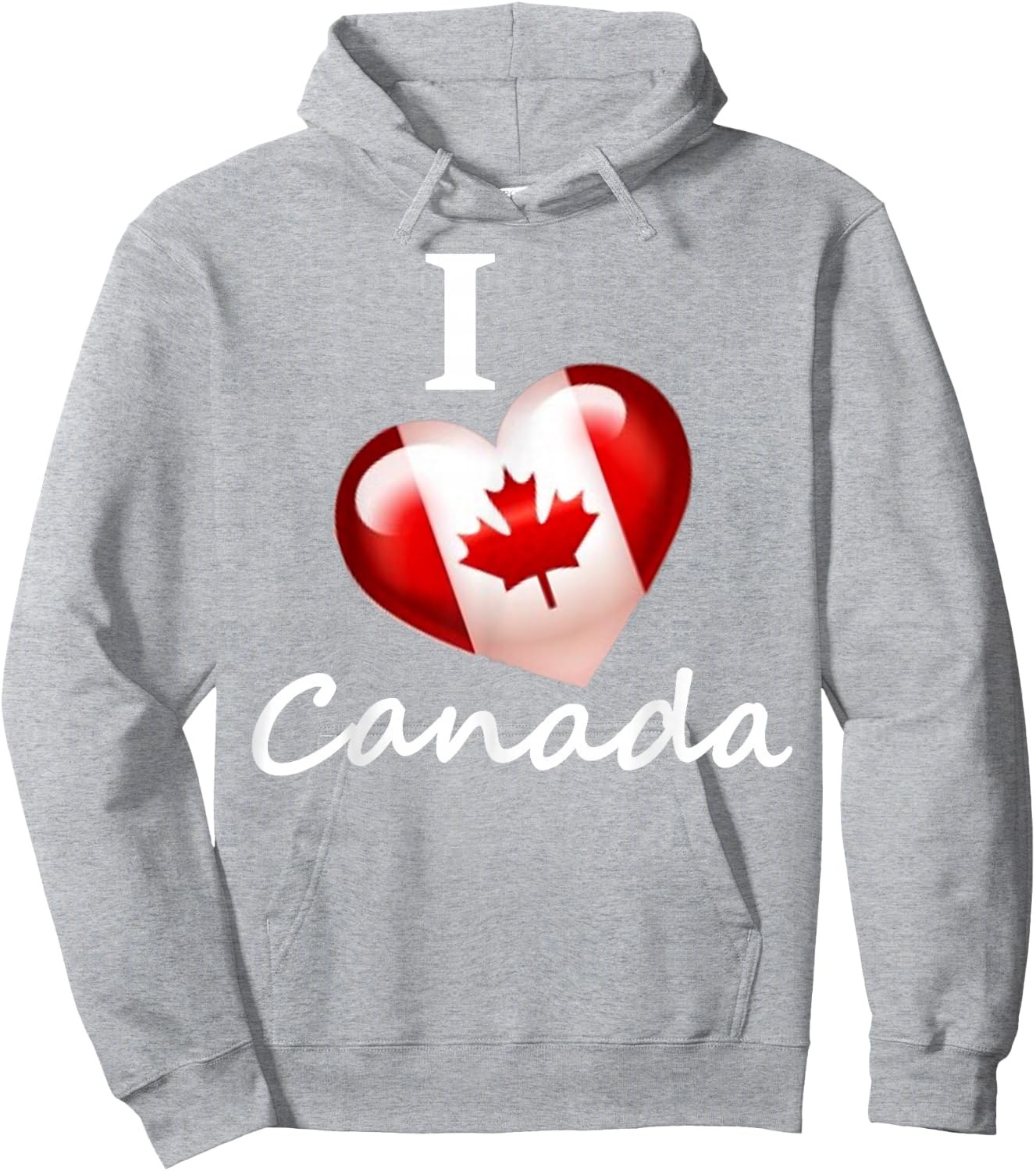I Love Canada Hoodie - Hoodie | Ash