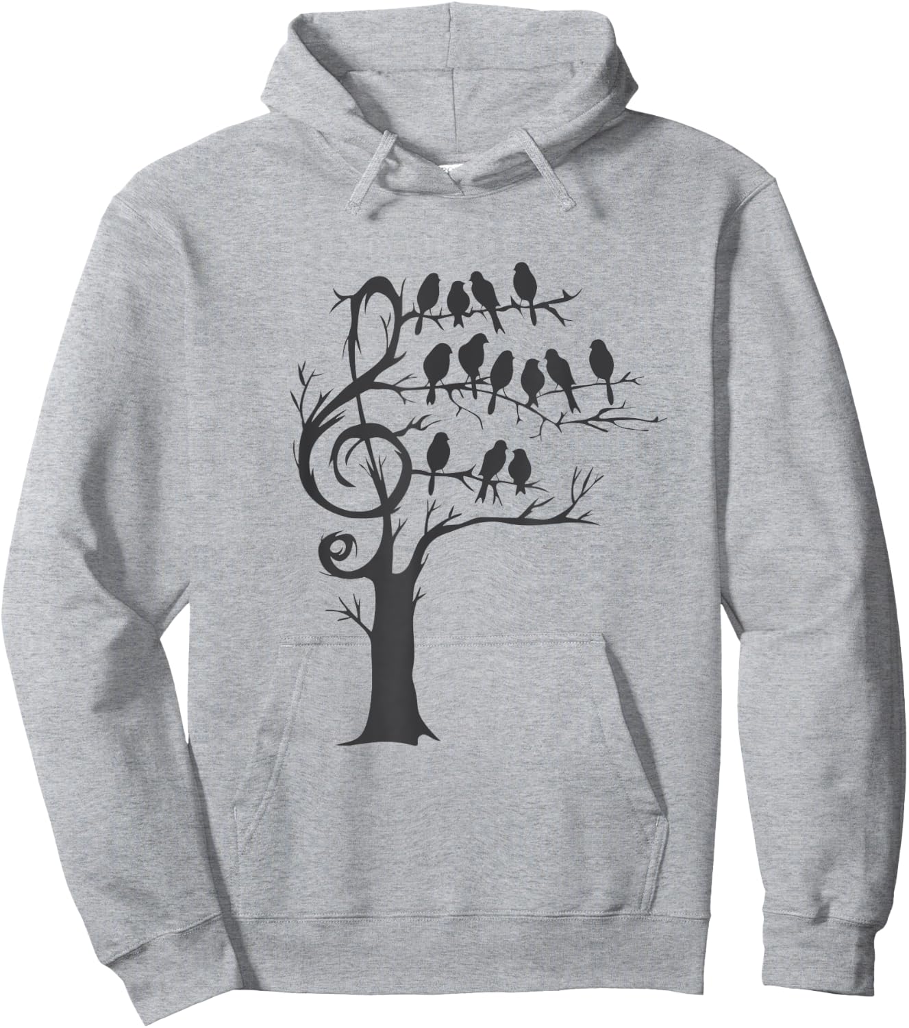 Singing Birds in a Tree, Music Hoodie - Hoodie | Ash