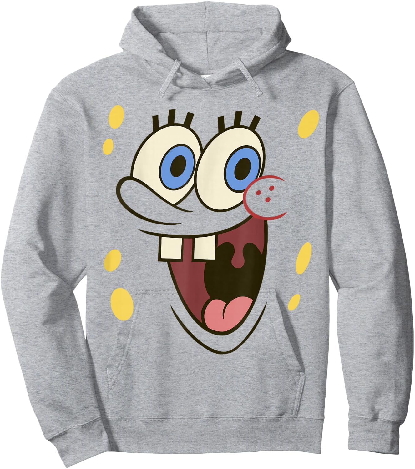 Spongebob Squarepants Large Face Costume Hoodie - Hoodie | Ash
