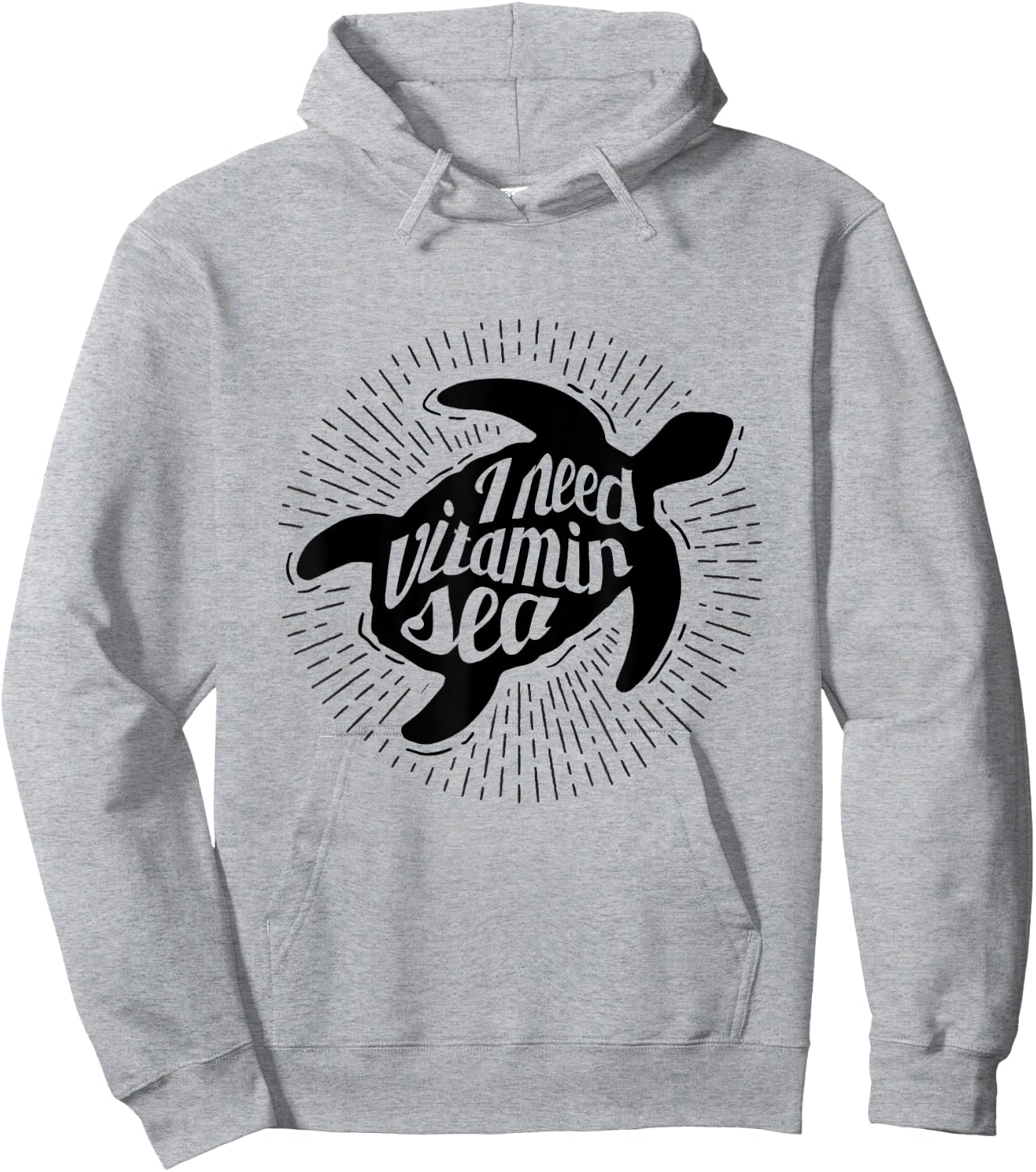 Sea Turtle Shirts Men Women Kids I Need Vitamin Sea Gift Hoodie - Hoodie | Ash